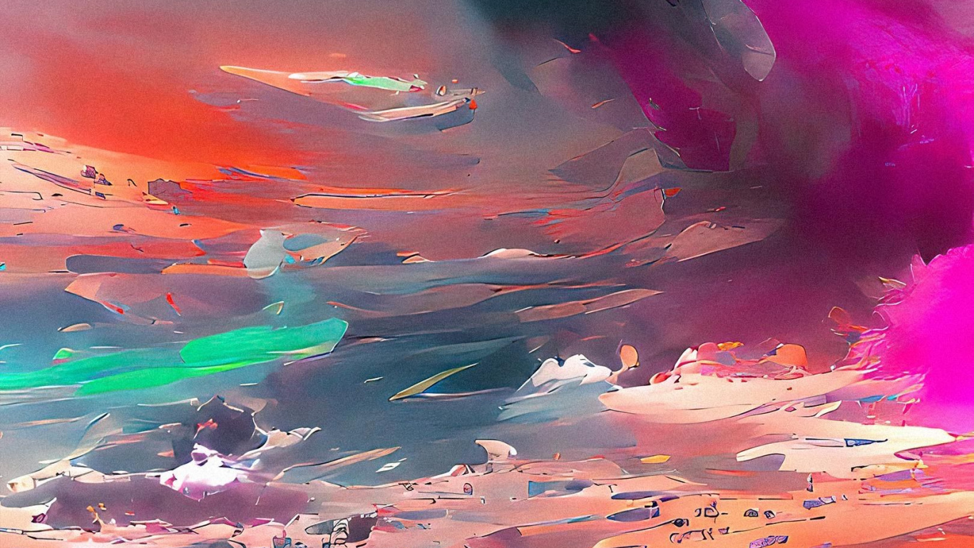 Cloud, Atmosphere, Purple, Afterglow, Orange. Wallpaper in 1366x768 Resolution