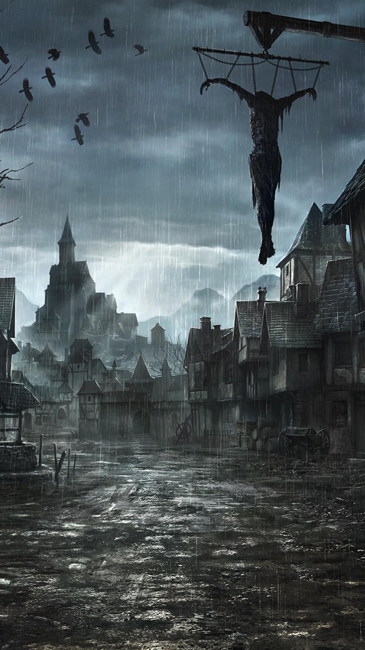 Vogelschwarm Fliegt Über Den Fluss. Wallpaper in 720x1280 Resolution