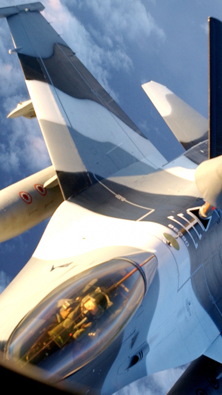 White and Black Jet Plane. Wallpaper in 720x1280 Resolution