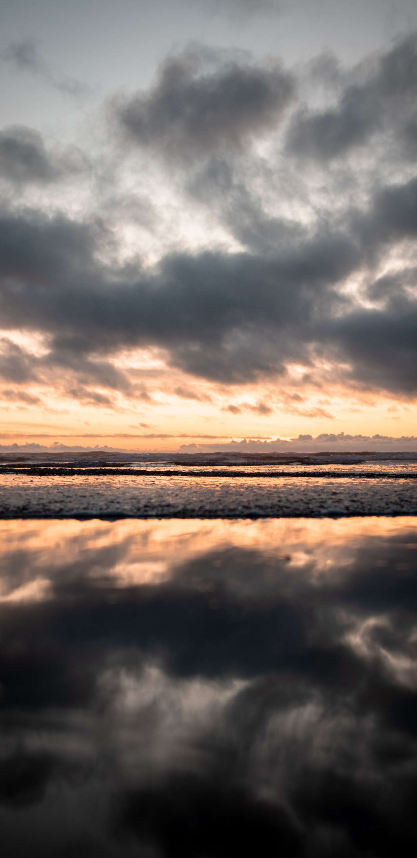 Meer, Horizont, Cloud, Wasser, Sonnenuntergang. Wallpaper in 1440x2960 Resolution