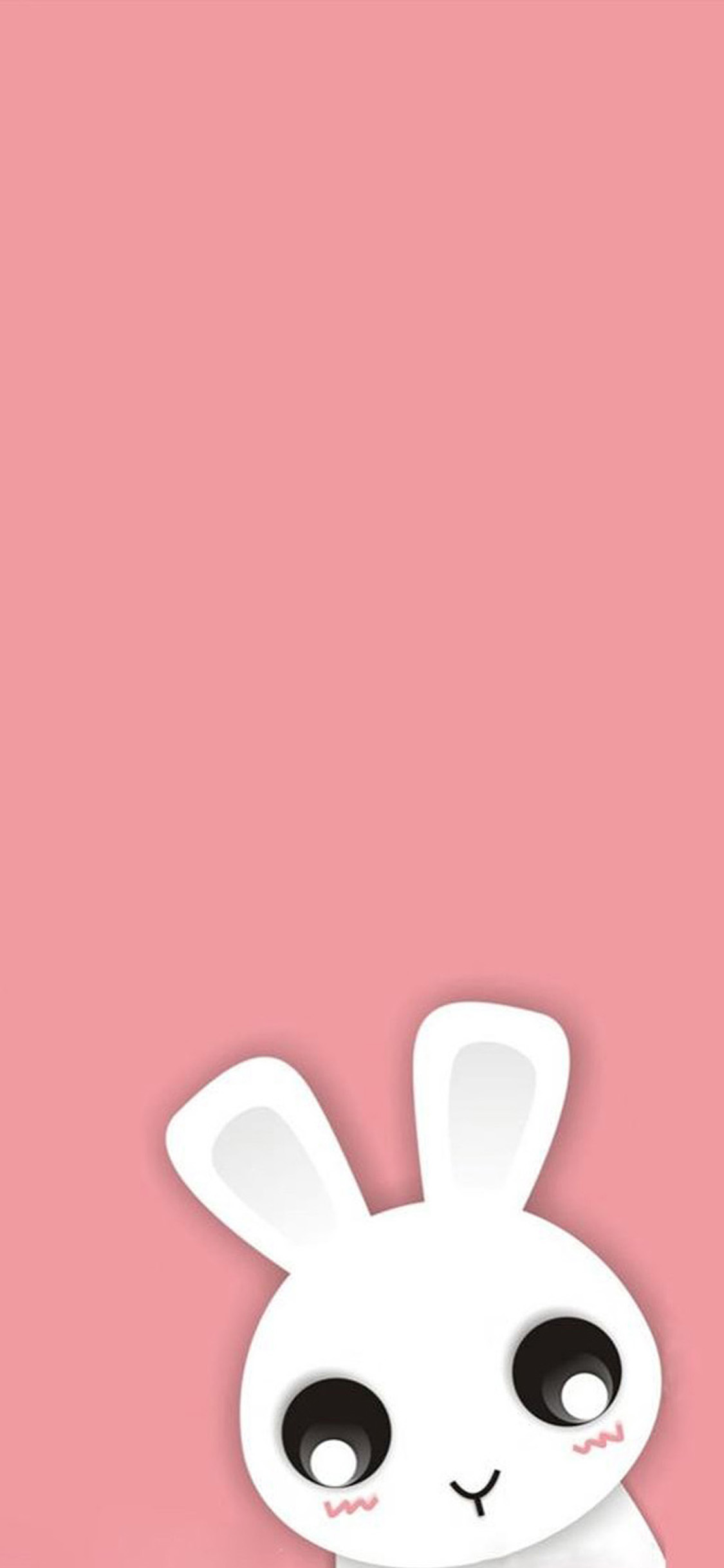 Illustration de Coeur Rose et Blanc. Wallpaper in 1125x2436 Resolution