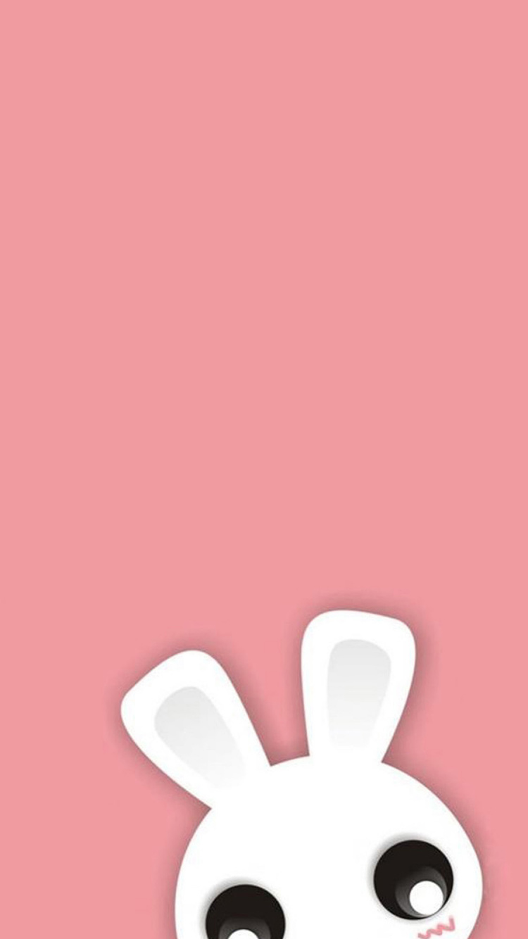 Illustration de Coeur Rose et Blanc. Wallpaper in 750x1334 Resolution