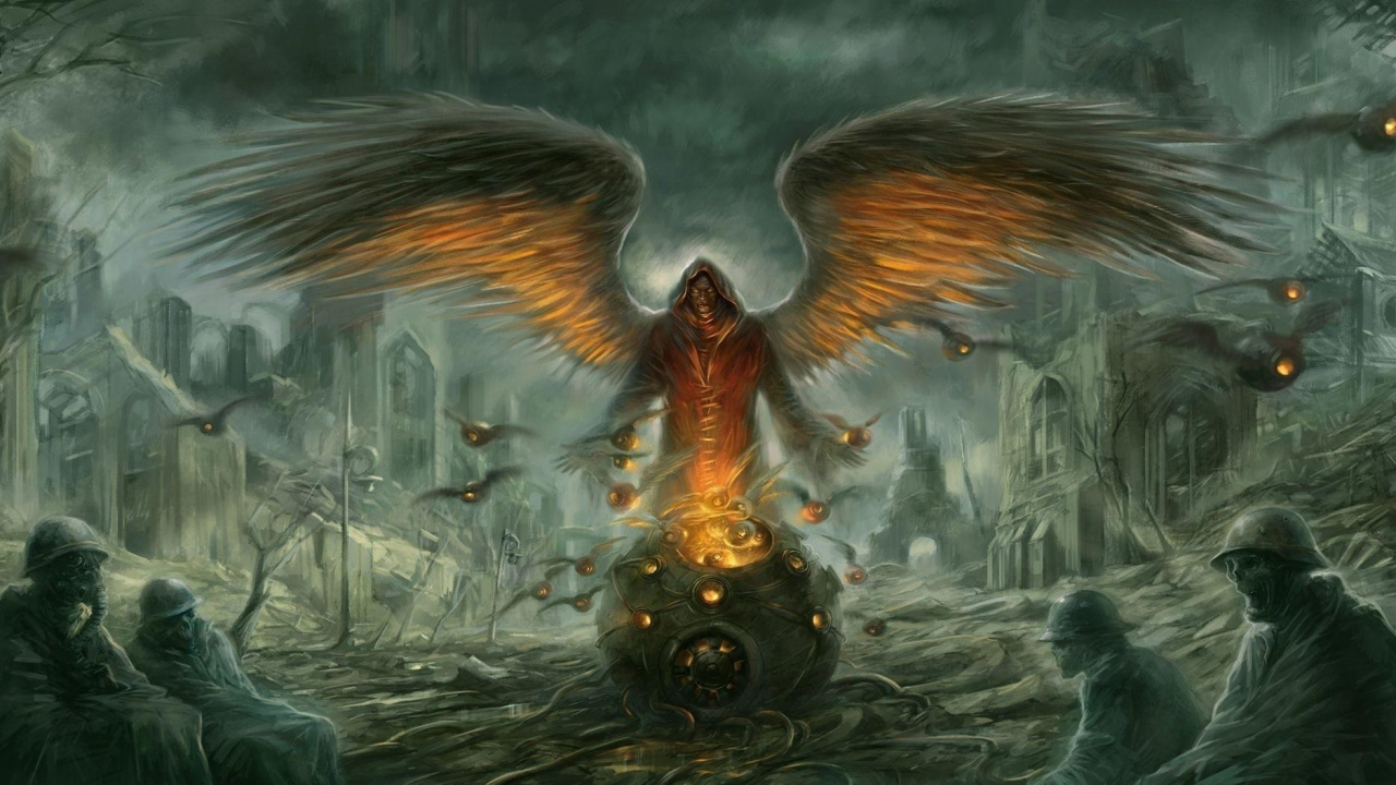 Brauner Und Schwarzer Drache Auf Gewässer. Wallpaper in 1280x720 Resolution