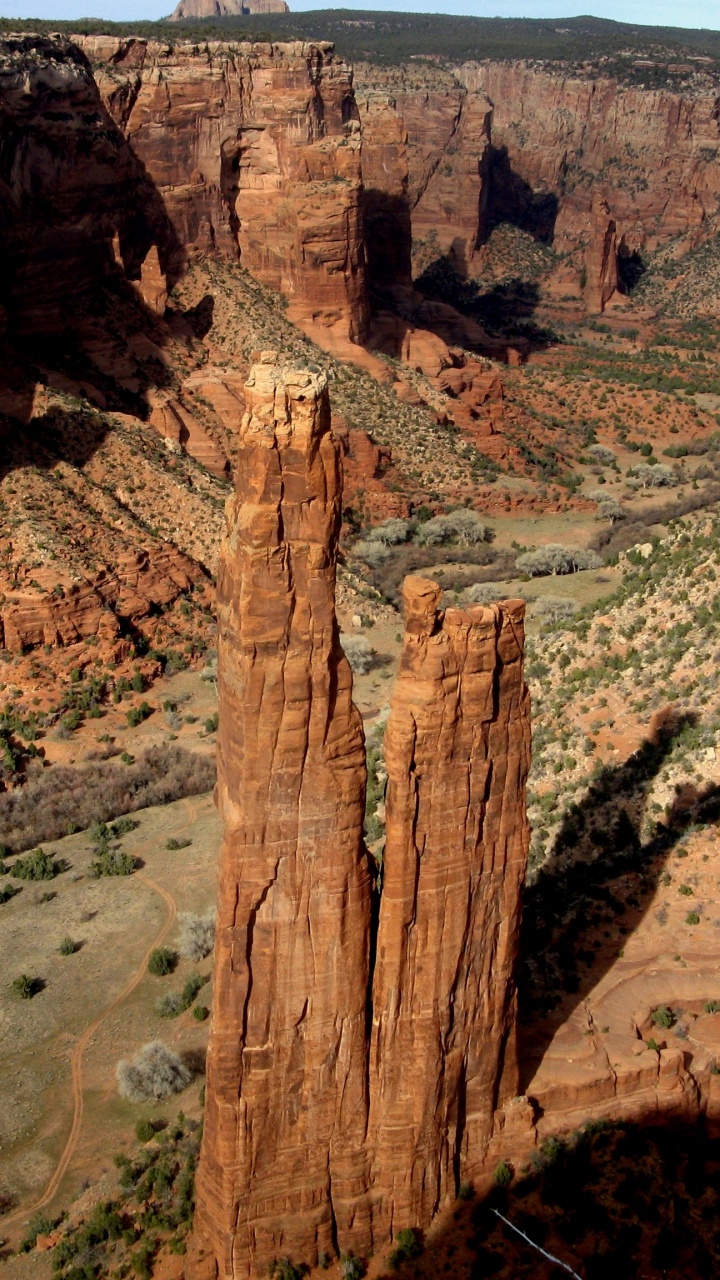Brown Rock Formation Under Blue Sky During Daytime. Wallpaper in 720x1280 Resolution