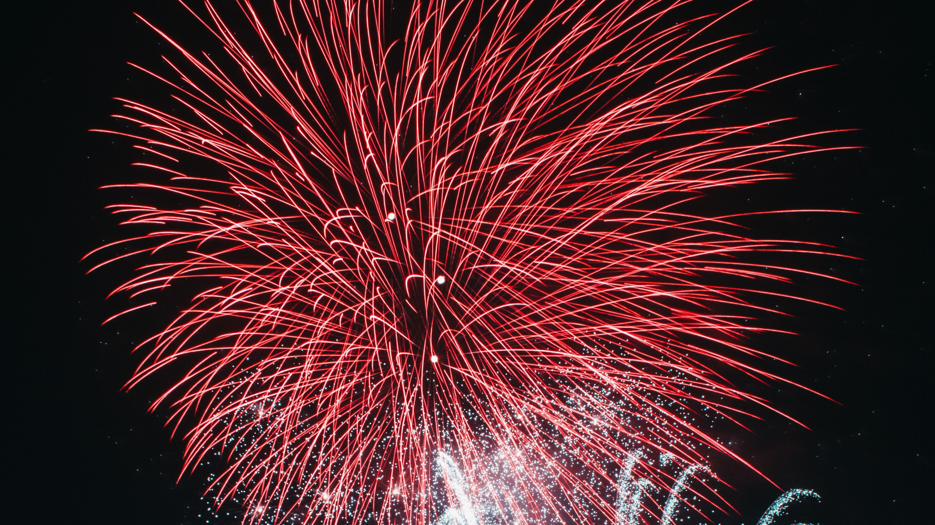 Fireworks, New Years Day, Night, Midnight, Event. Wallpaper in 1920x1080 Resolution