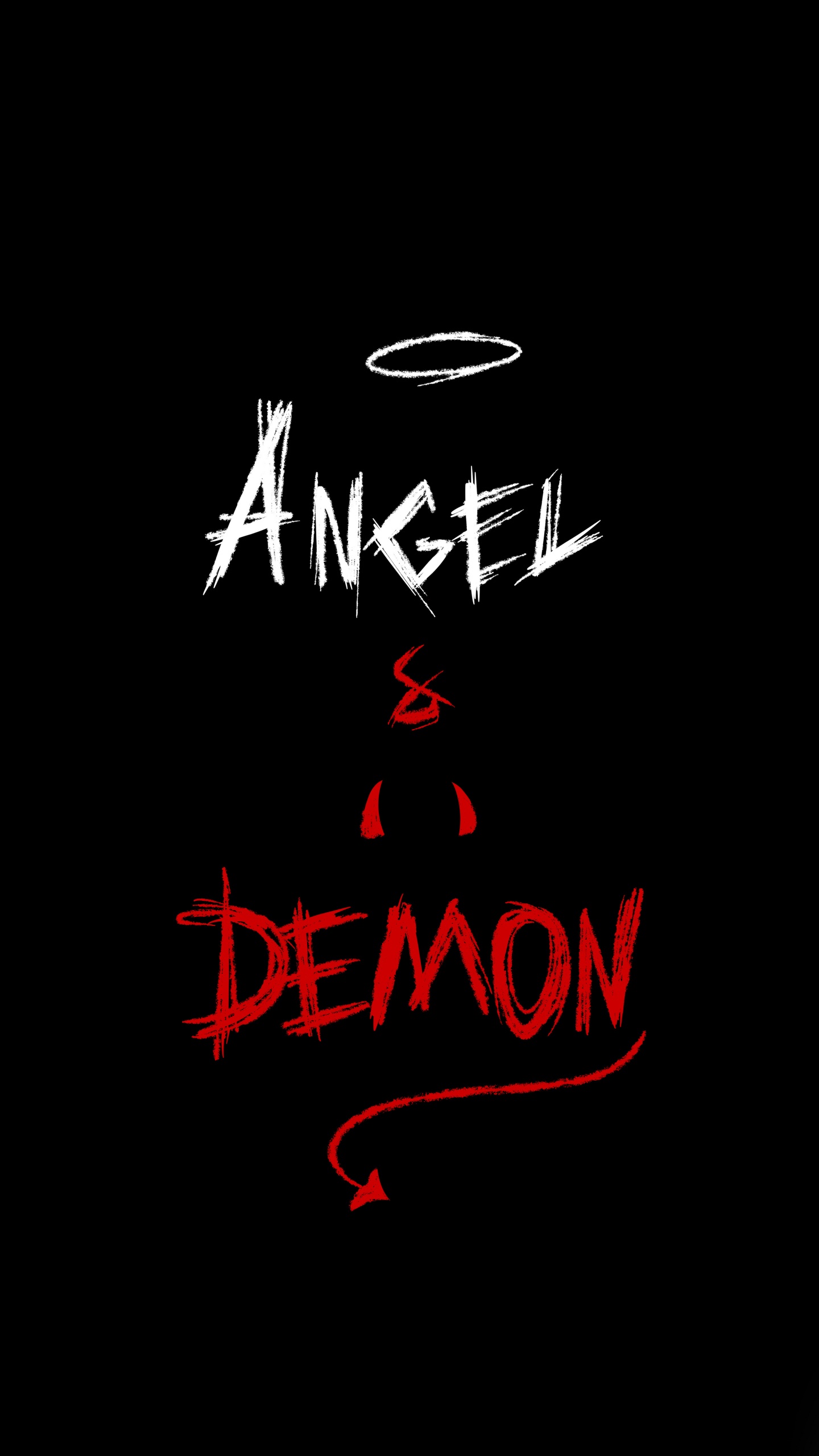 Engel, Schwarz, Ärmel, Kunst, Handschrift. Wallpaper in 1440x2560 Resolution