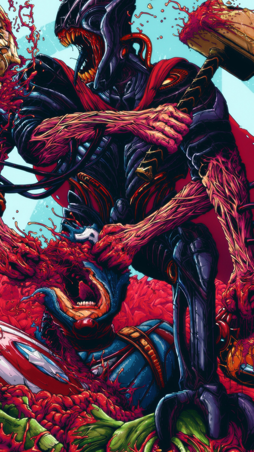 Brock Hofer, Kunst, Illustration, Marvel Comics, Design. Wallpaper in 1080x1920 Resolution