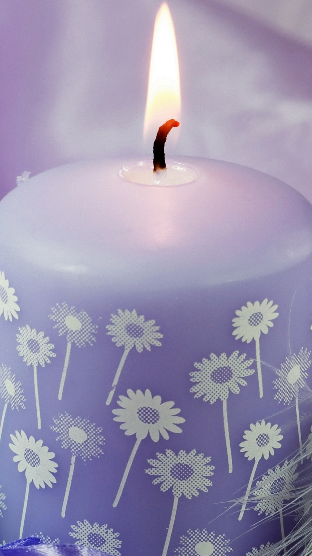 Candle, Lighting, Purple, Violet, Lavender. Wallpaper in 1080x1920 Resolution