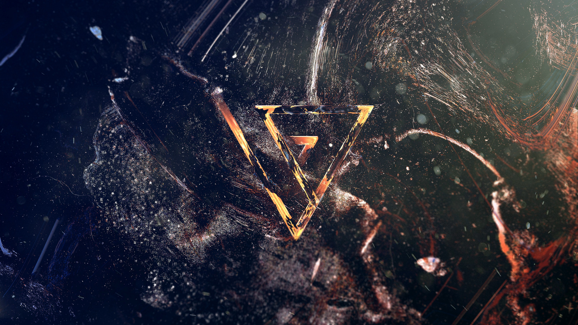 Brauner Holzstab Auf Wasser. Wallpaper in 1920x1080 Resolution