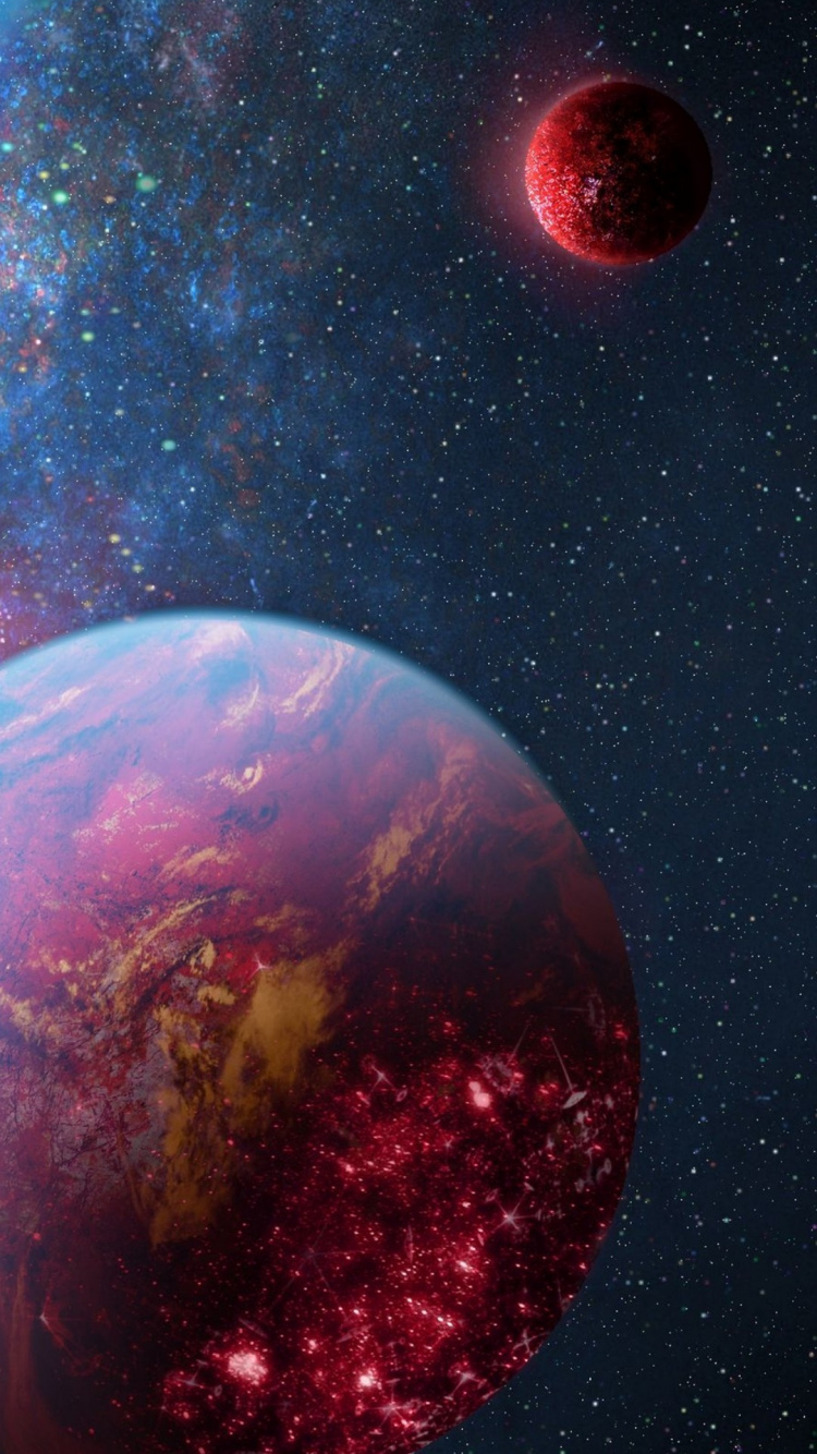 Planet, Raum, Weltraum, Universum, Atmosphäre. Wallpaper in 750x1334 Resolution