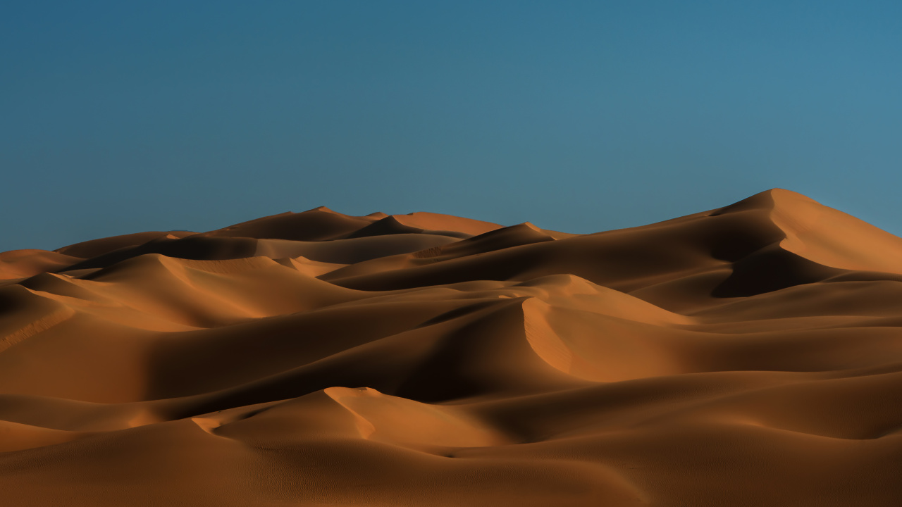 沙, Erg, 风积地貌, 撒哈拉, 天空 壁纸 1280x720 允许