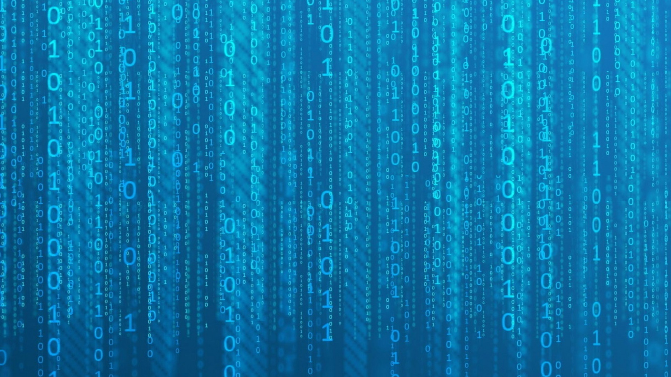 Blaue Und Schwarze Abstrakte Malerei. Wallpaper in 1366x768 Resolution