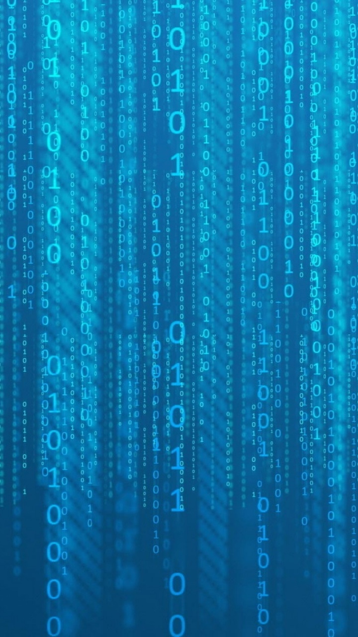 Blaue Und Schwarze Abstrakte Malerei. Wallpaper in 720x1280 Resolution