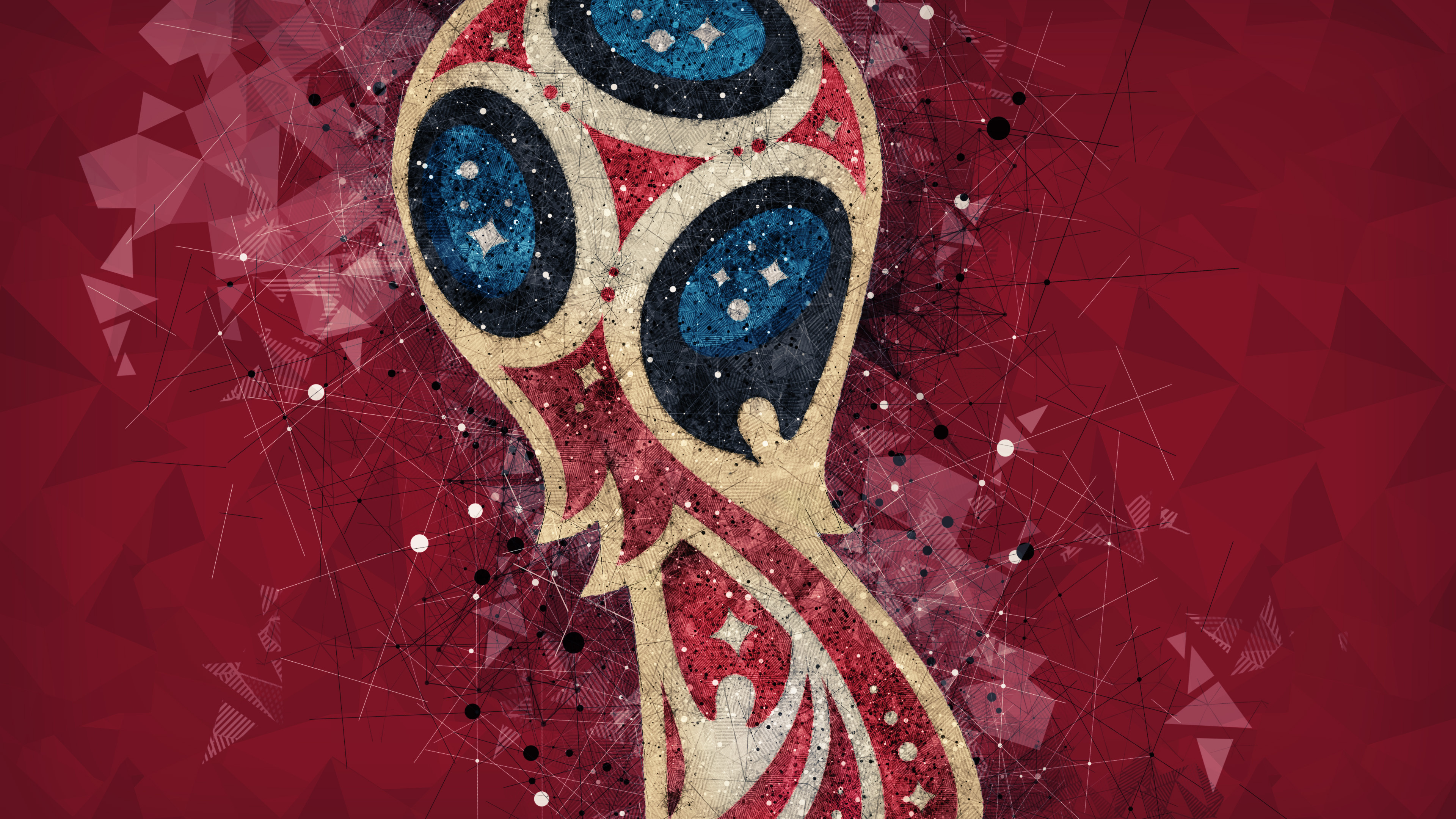 艺术, 2018年世界杯, 红色的, 视觉艺术, 国际足联 壁纸 3840x2160 允许