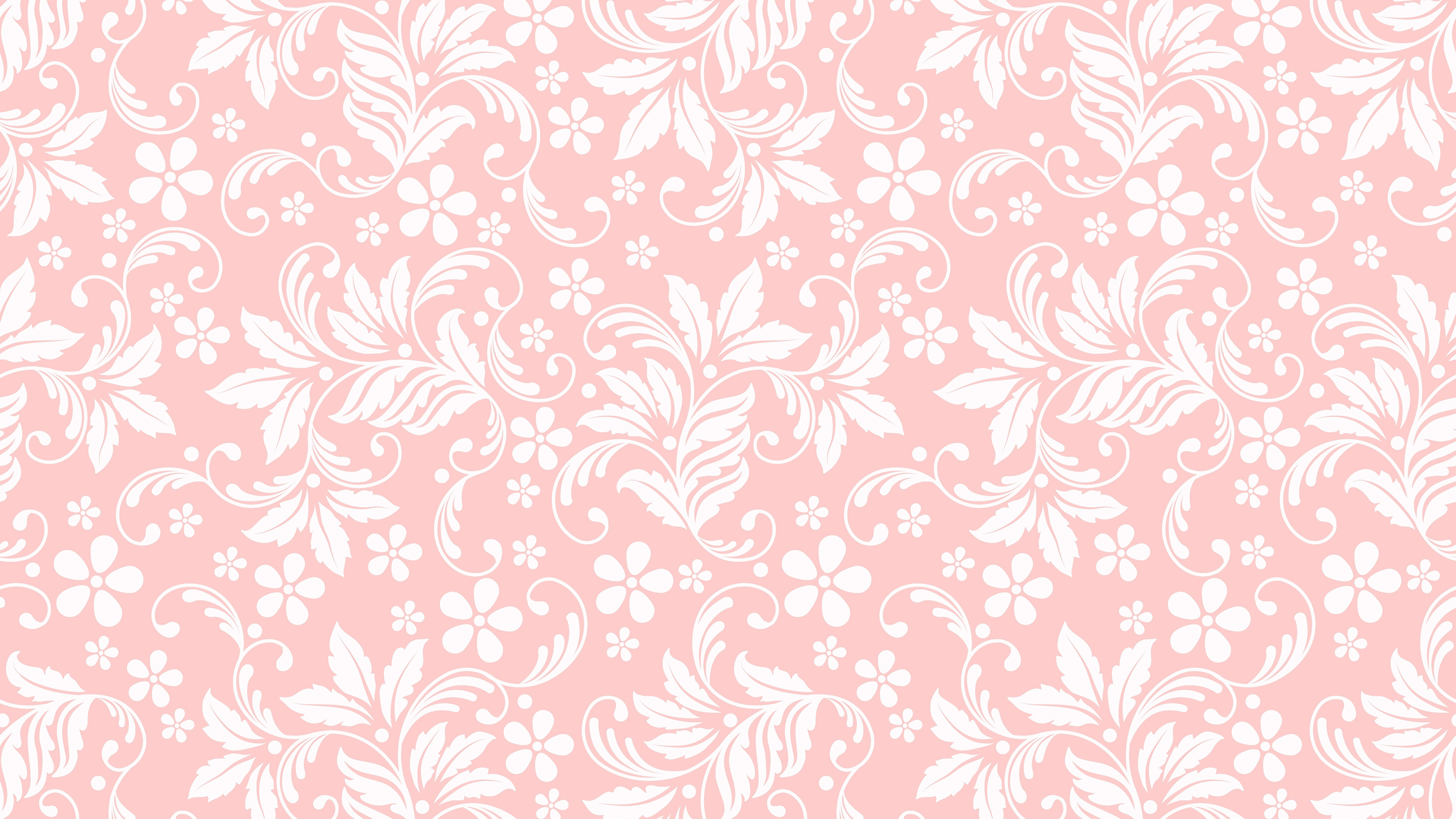 Rot-weißes Florales Textil. Wallpaper in 3840x2160 Resolution