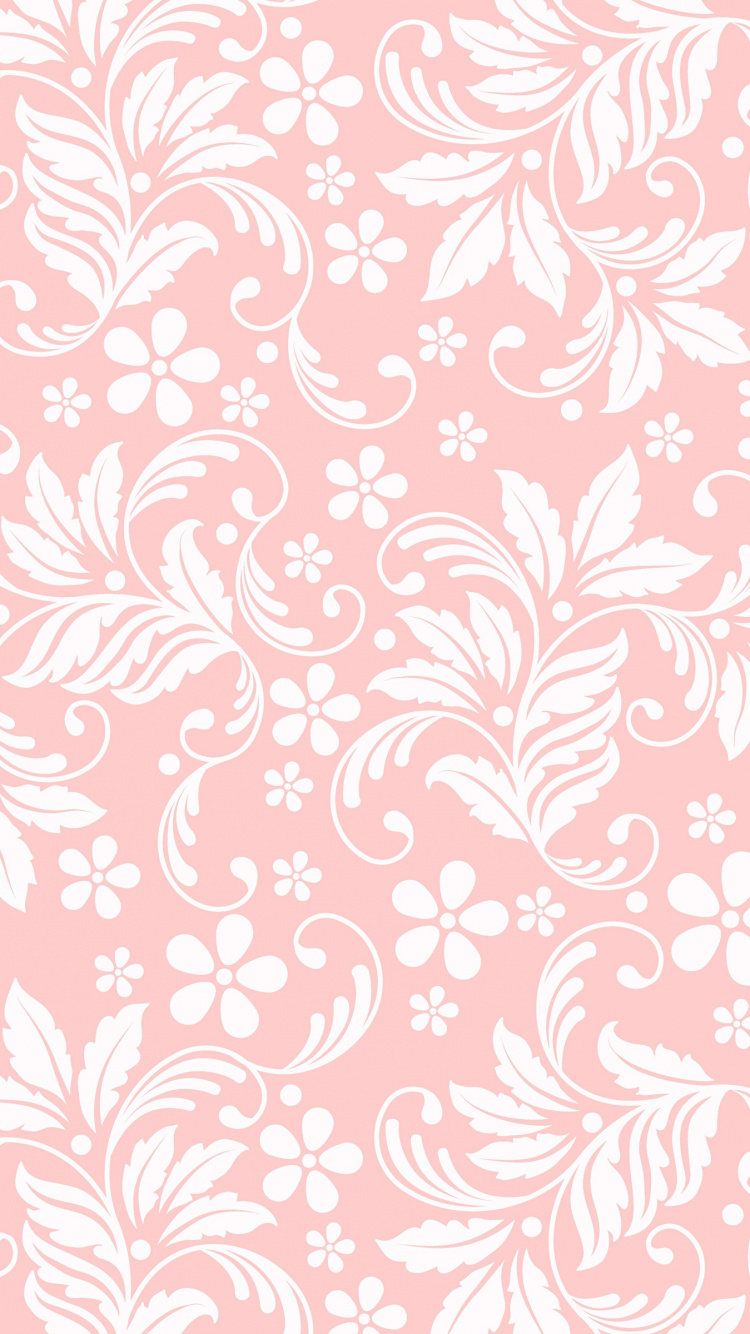 Red and White Floral Textile. Wallpaper in 750x1334 Resolution