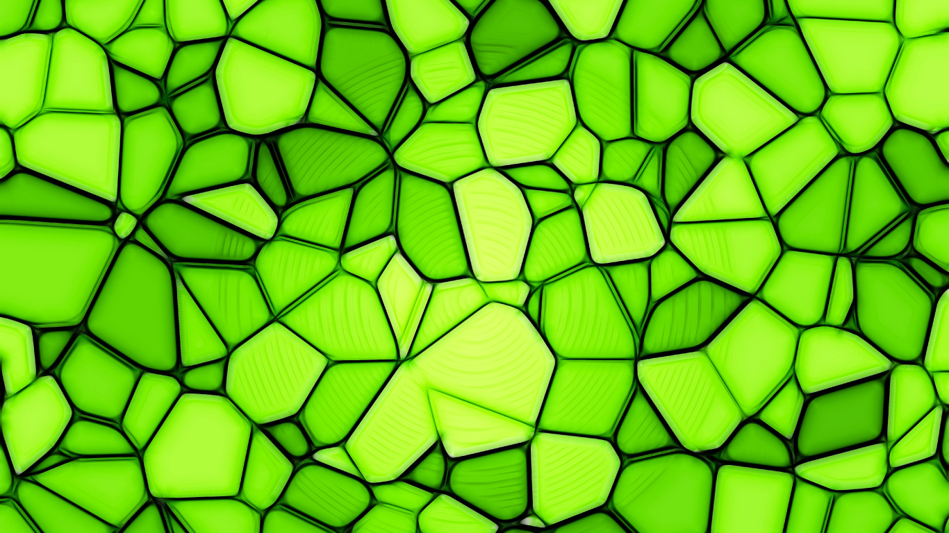 Patrón Cuadrado Verde y Negro. Wallpaper in 1366x768 Resolution