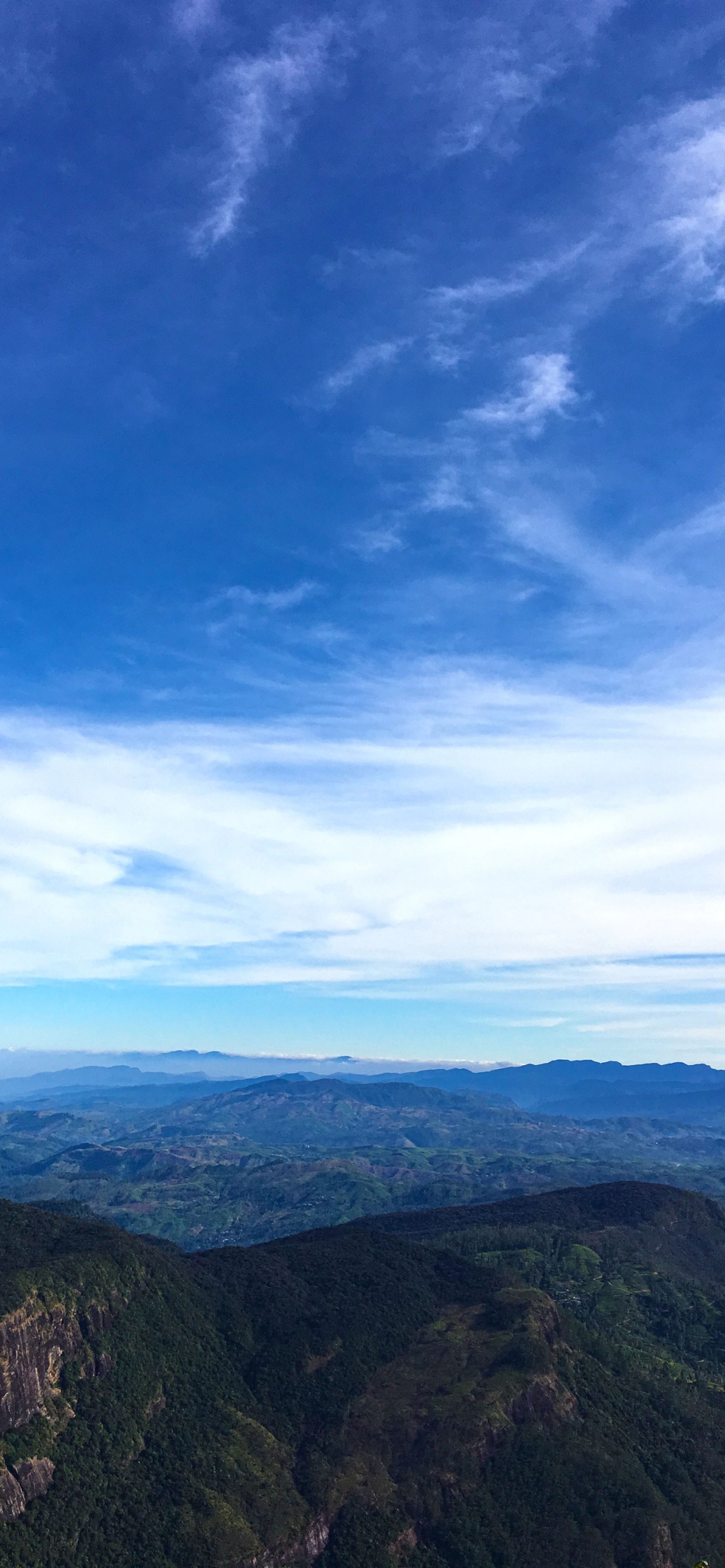 地平线, 积云, 冷静, 气氛, 安装的风景 壁纸 1242x2688 允许