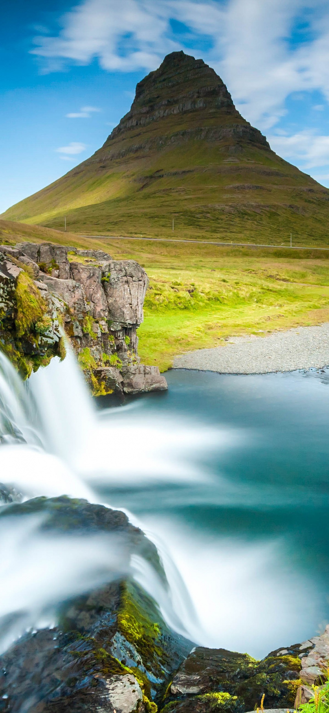 Reykjavk, Kirkjufell, Píxeles Ilimitados, Agua, Los Recursos de Agua. Wallpaper in 1125x2436 Resolution