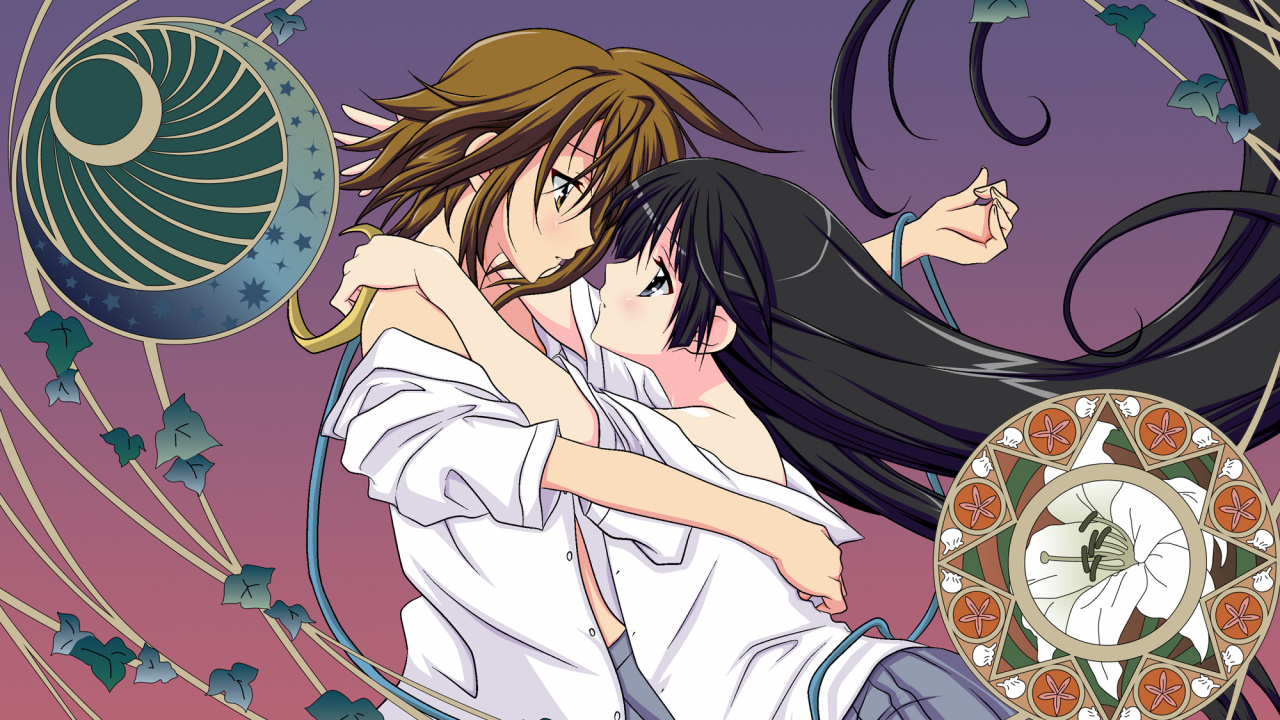 Männliche Und Weibliche Anime-Charaktere. Wallpaper in 1280x720 Resolution