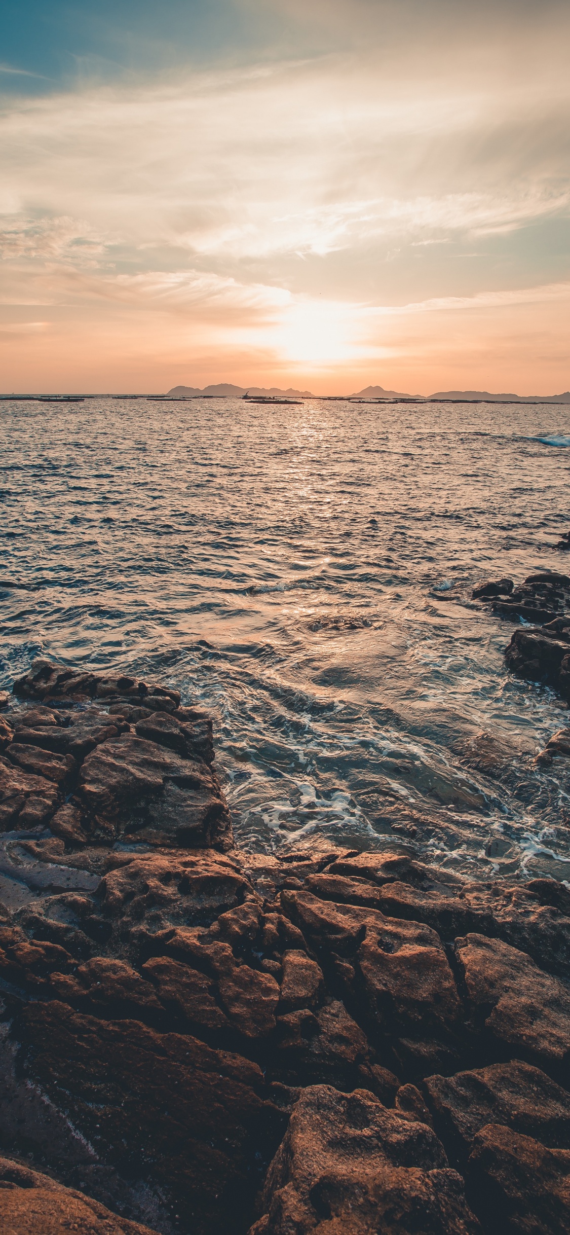 Afterglow, Mar, Agua, Ambiente, Los Recursos de Agua. Wallpaper in 1125x2436 Resolution