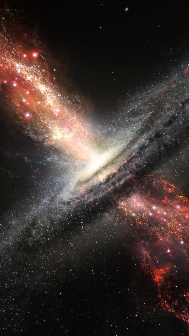 Black Hole, Quasars and Black Holes, Supermassive Black Hole, Galaxy, Astronomy. Wallpaper in 720x1280 Resolution