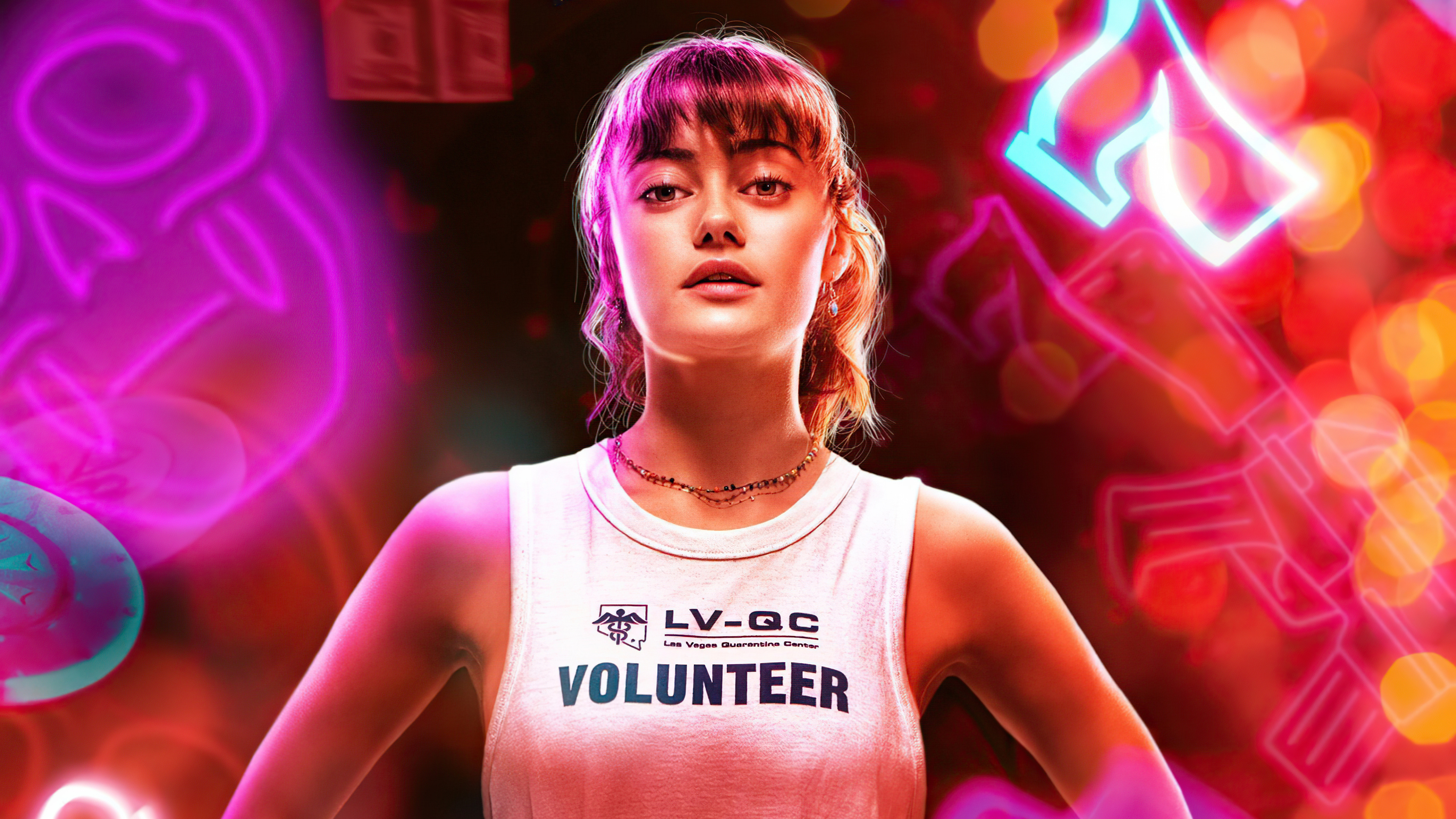 Ella Purnell Army of The Dead, Ella Purnell, Army of The Dead, Kate Ward, Scott Ward. Wallpaper in 3840x2160 Resolution