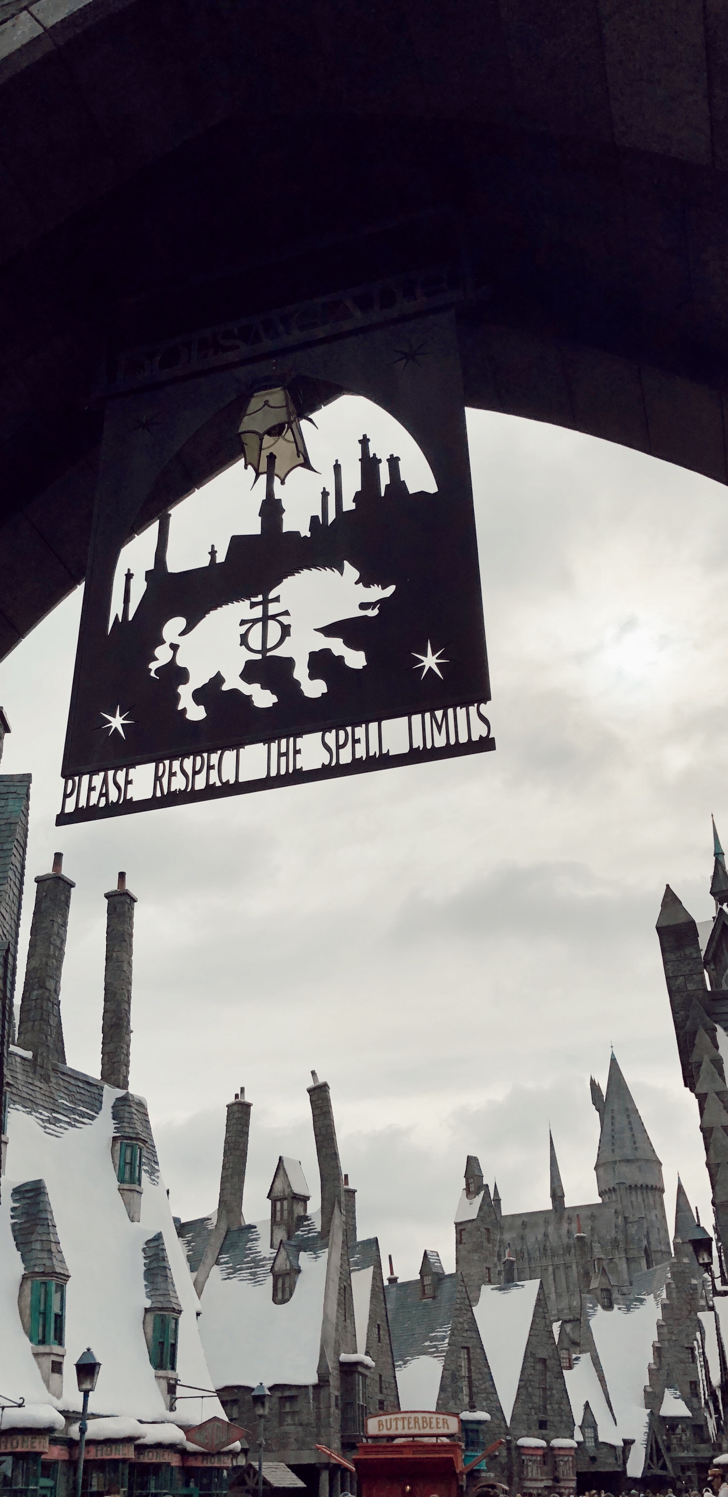Chemin de Traverse, Hogwarts, Universal Orlando, Universal Studios Hollywood, Arch. Wallpaper in 1440x2960 Resolution