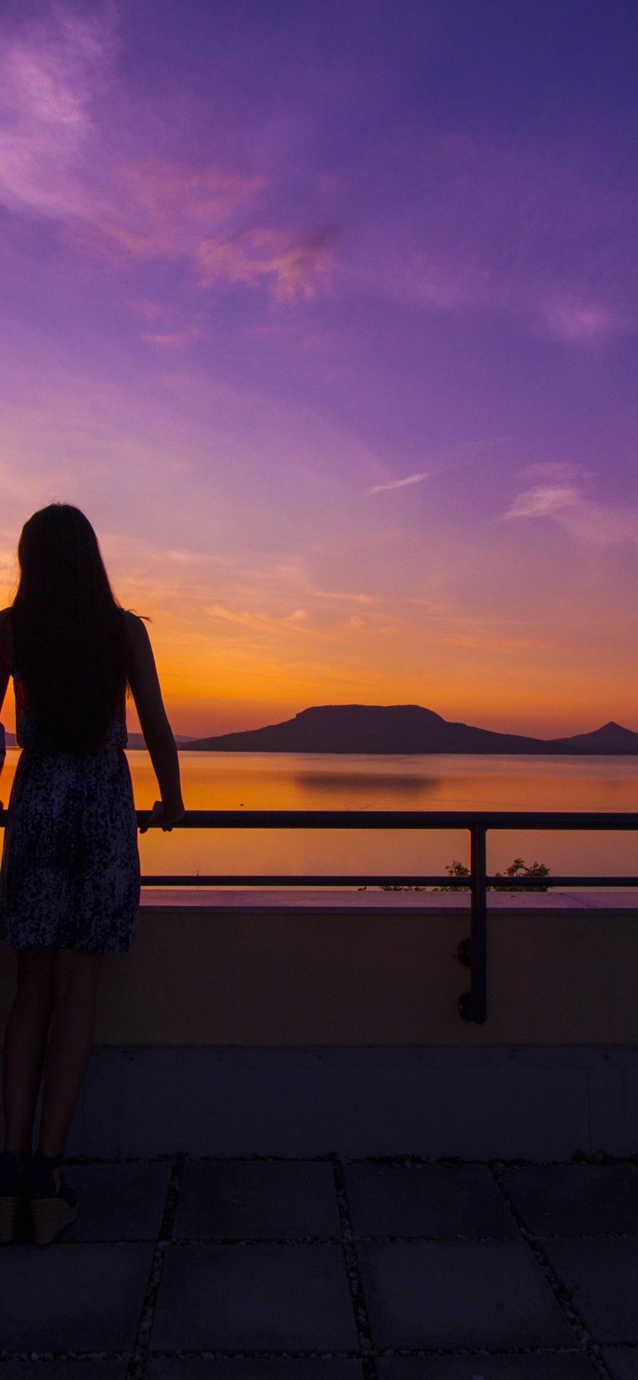 Watch The Sunset Date, Lake Balaton, Smeg Castle, Sunset, Nature. Wallpaper in 1242x2688 Resolution