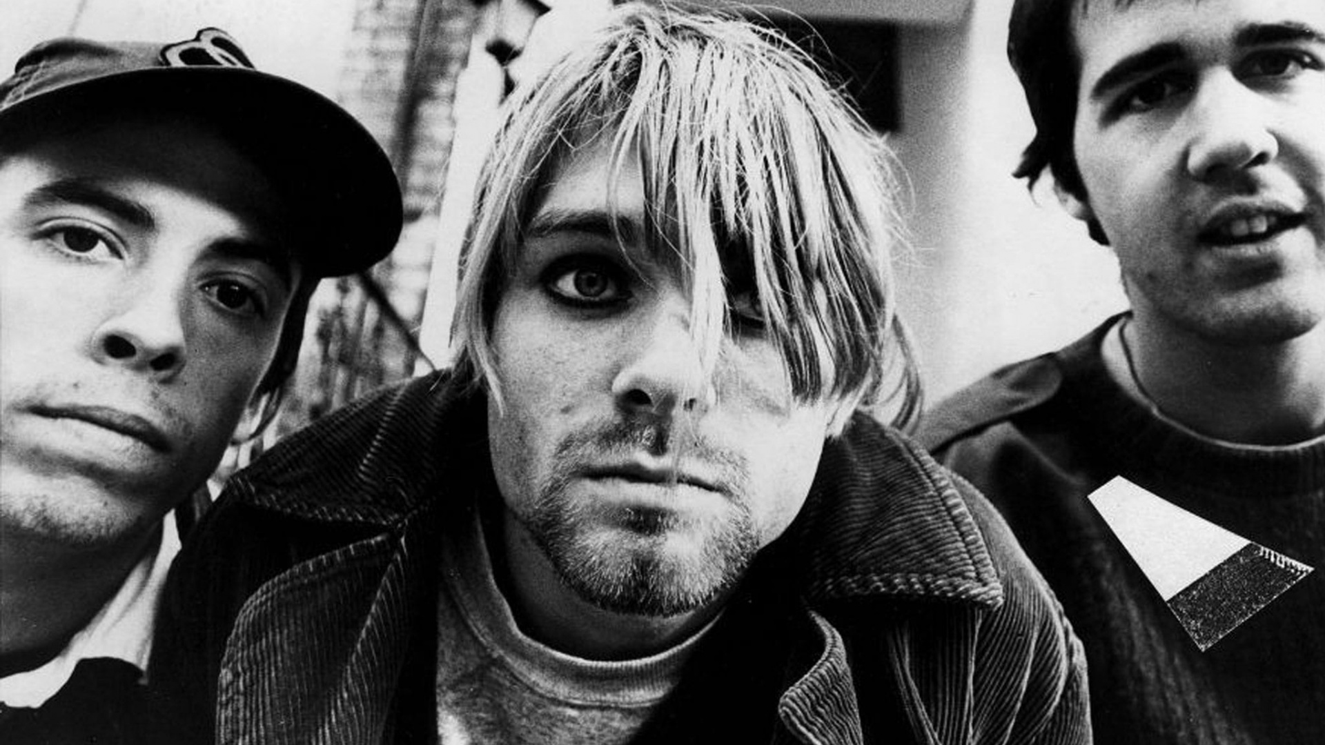 Nirvana, Fraîcheur, L'homme, Monochrome, Dave Grohl. Wallpaper in 1920x1080 Resolution