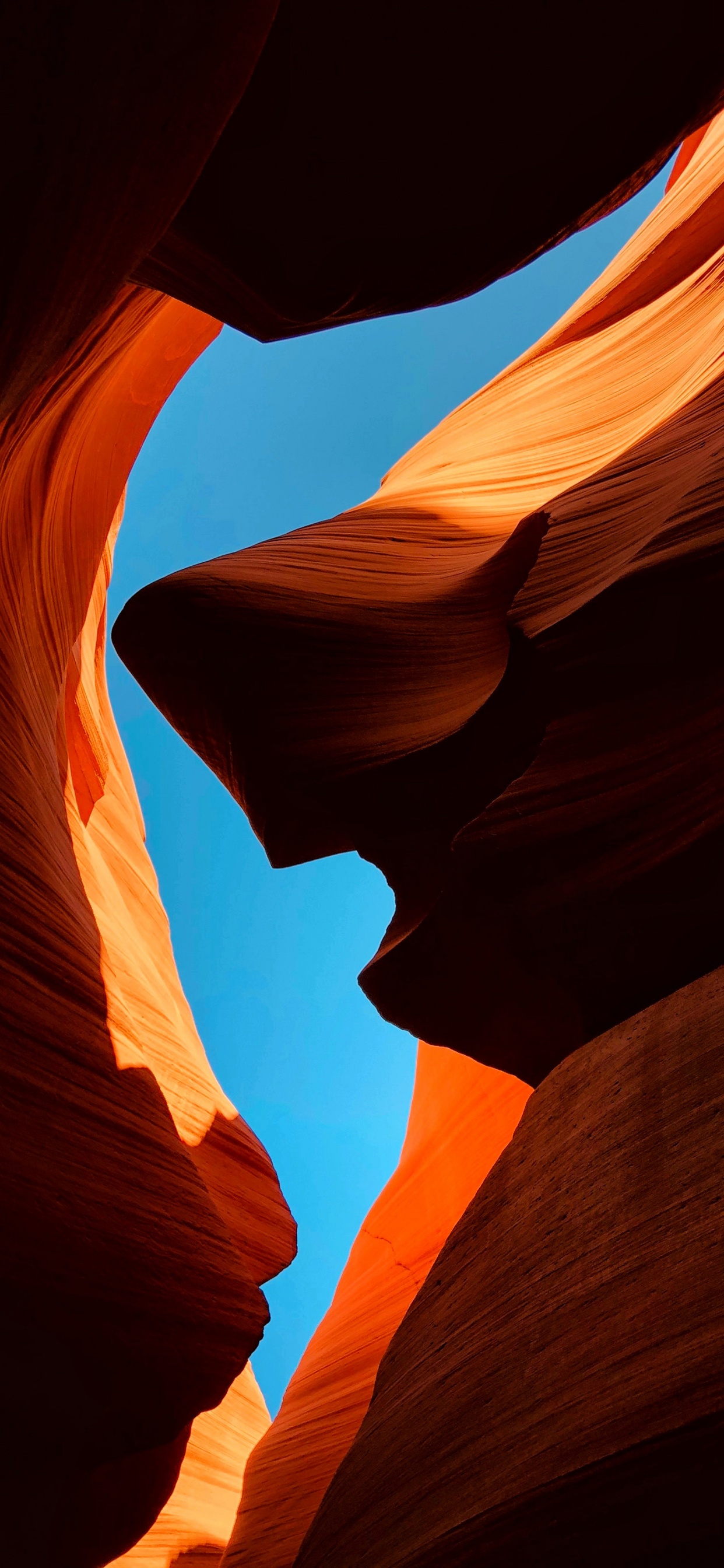 Antelope Canyon, Grand Canyon, Orange, Naturlandschaft, Farbtöne Und Schattierungen. Wallpaper in 1242x2688 Resolution