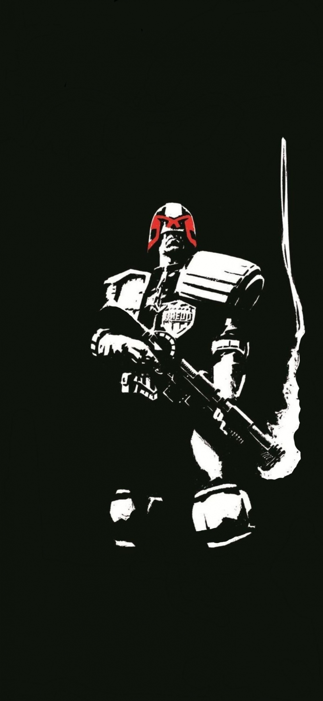 Richter Dredd David Aja, Judge Dredd, T-shirt, 2000 Anzeige, Die Unsterbliche Eiserne Faust. Wallpaper in 1125x2436 Resolution