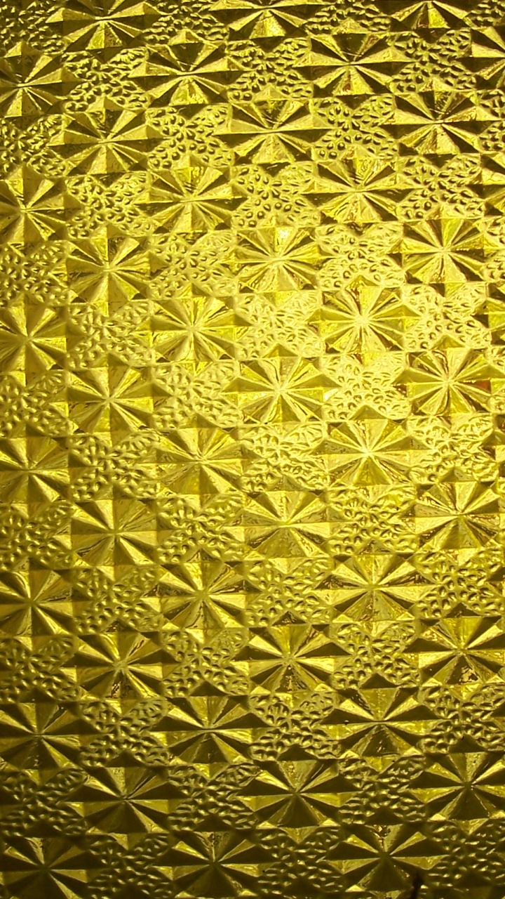 黄金, 纹理, 黄色的, 对称, 金箔 壁纸 720x1280 允许