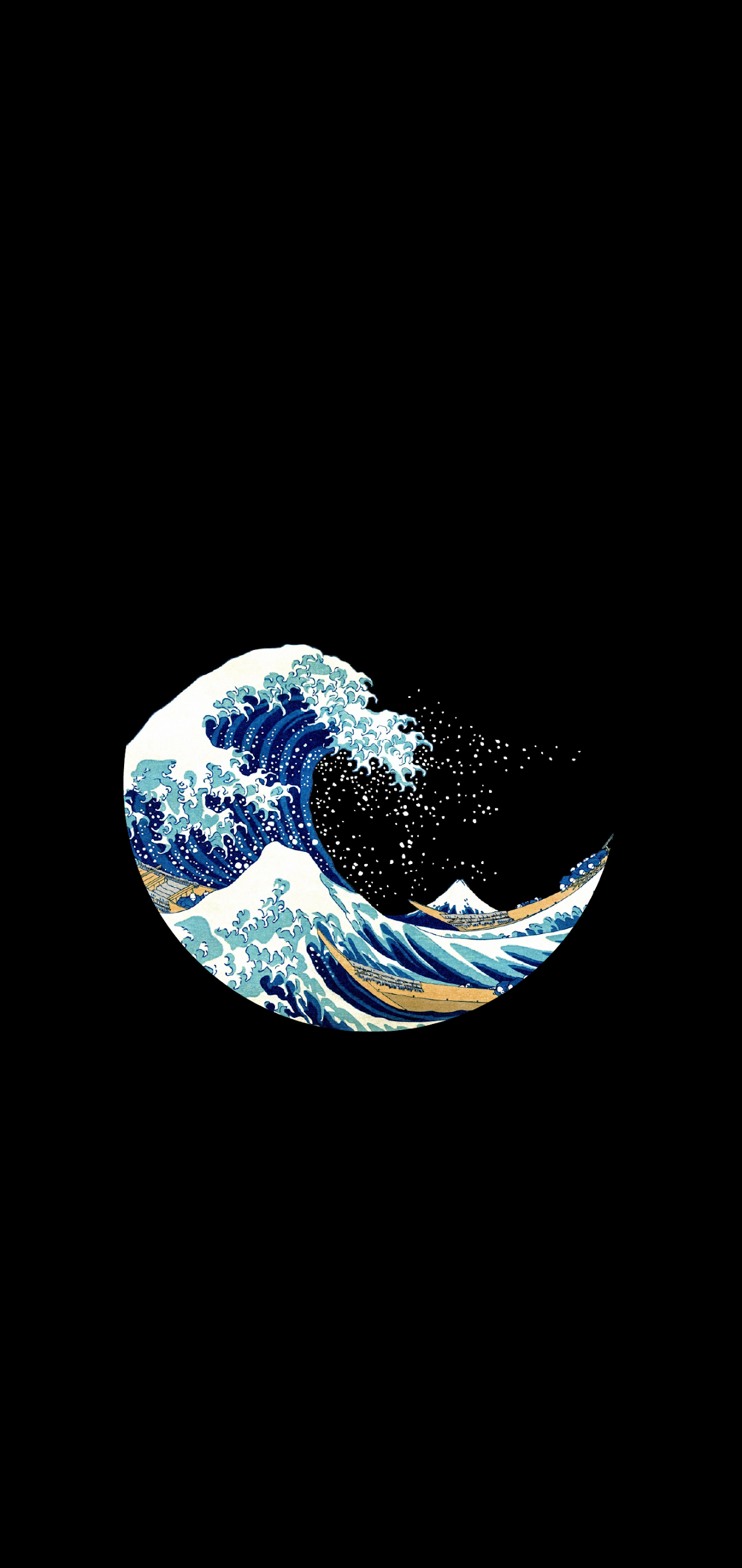 Wallpaper ID 135184  waves digital art artwork minimalism The Great  Wave off Kanagawa free download