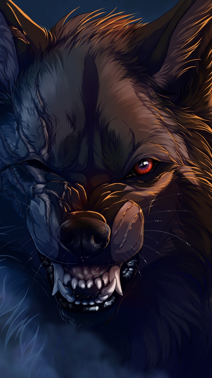 Brown and Black Long Coated Dog. Wallpaper in 720x1280 Resolution