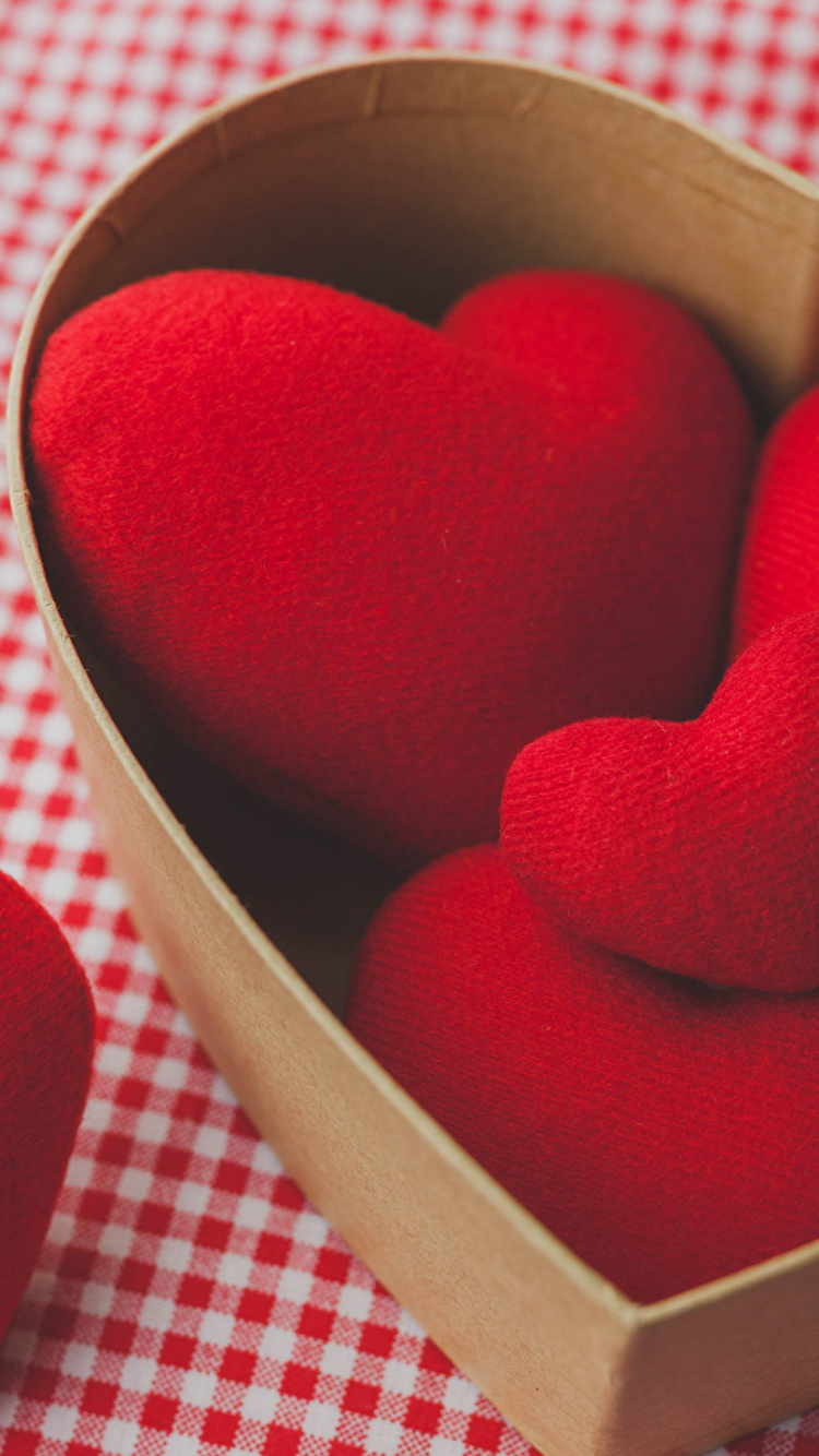 Valentines Day, February 14, Heart, Red, Love. Wallpaper in 750x1334 Resolution
