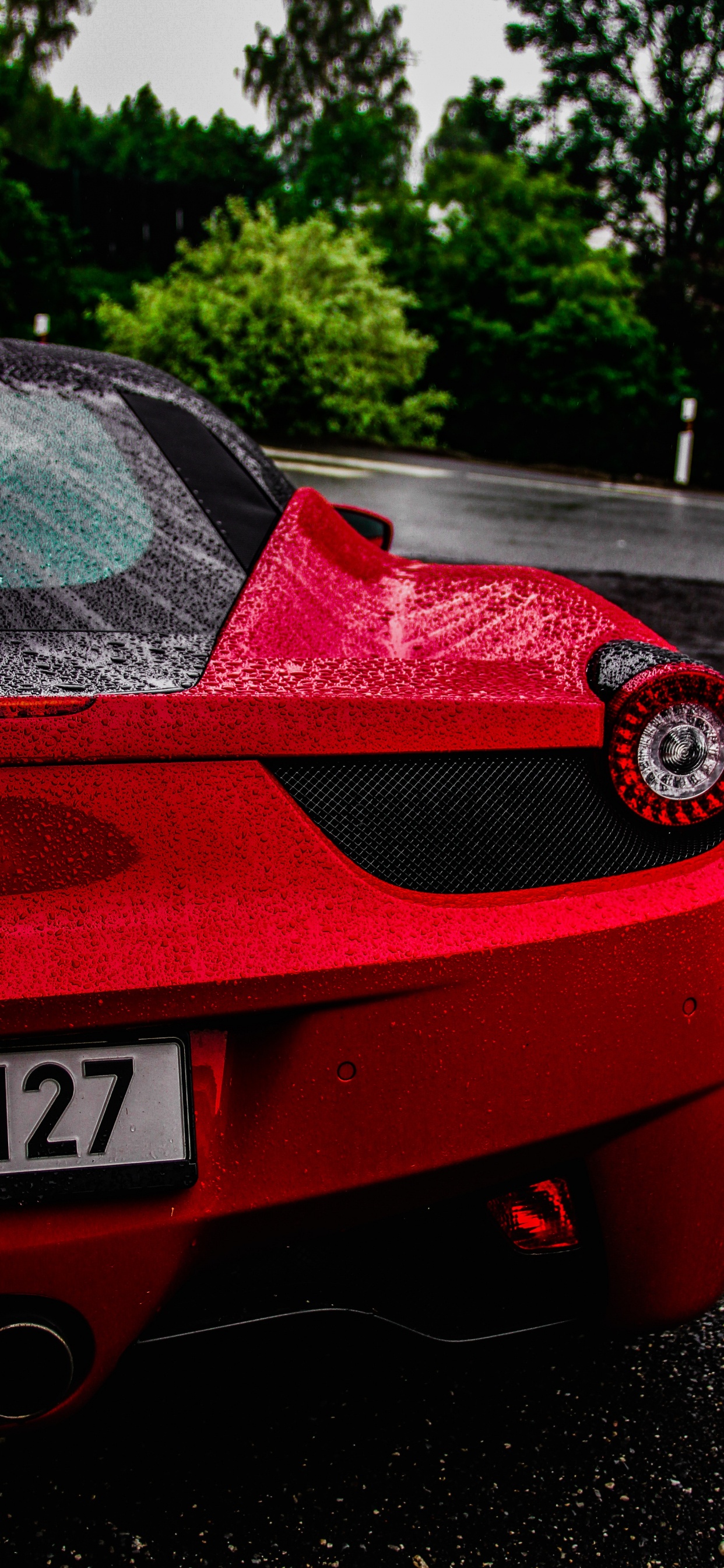 458法拉利, 法拉利458speciale, Ferrari, 超级跑车, 红色的 壁纸 1242x2688 允许