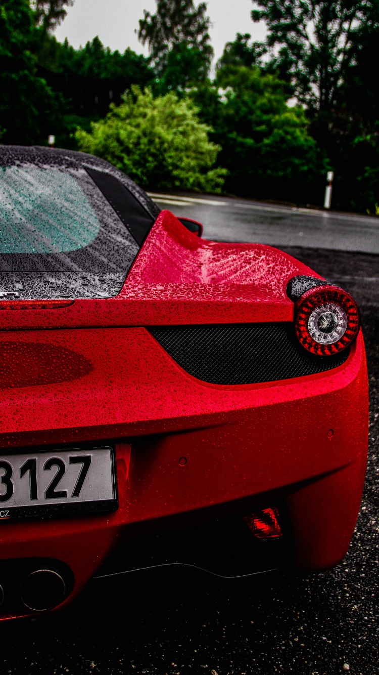 458法拉利, 法拉利458speciale, Ferrari, 超级跑车, 红色的 壁纸 750x1334 允许