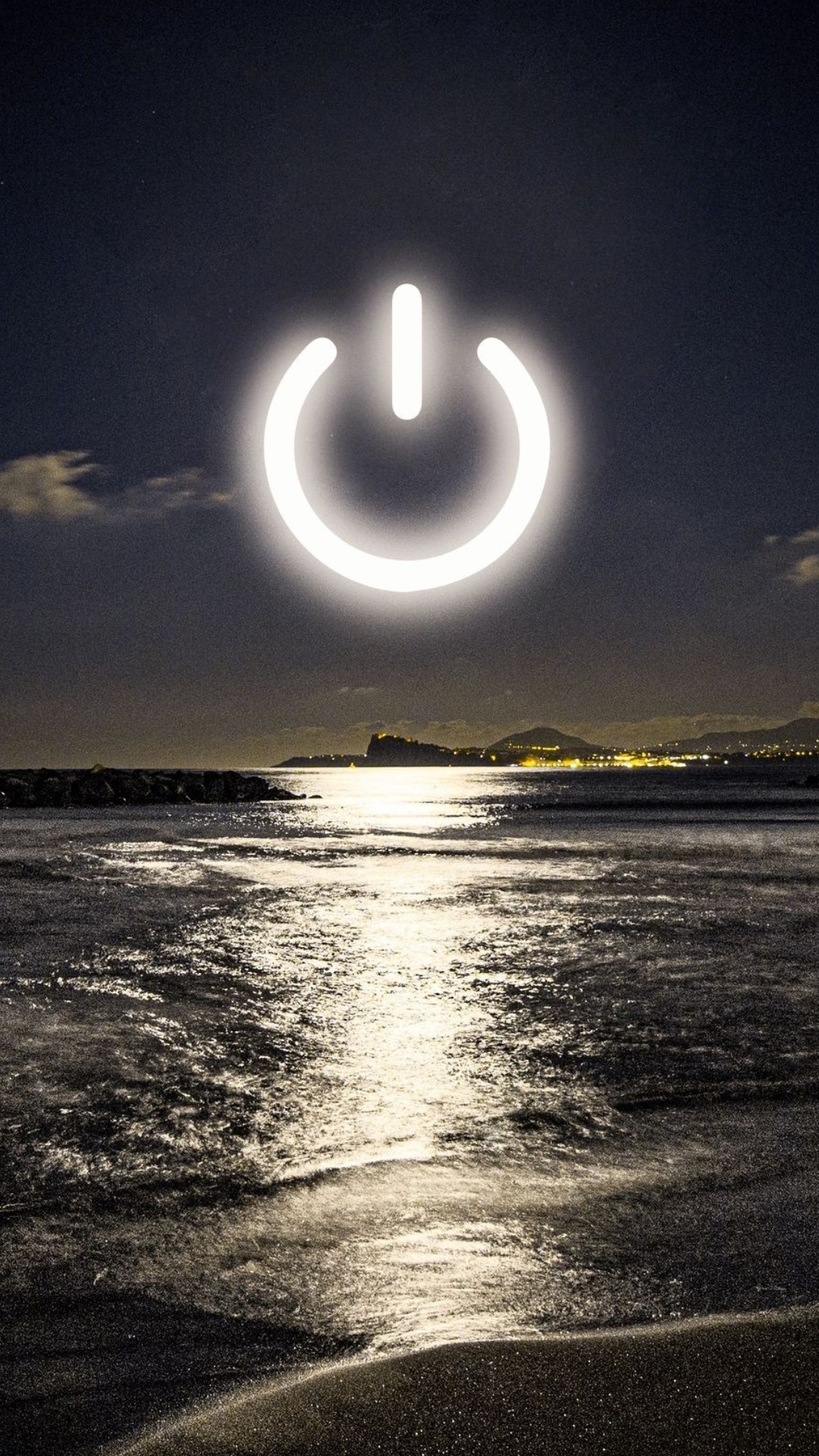 海洋, Crescent, 天文学对象, 空间, 冷静 壁纸 1080x1920 允许