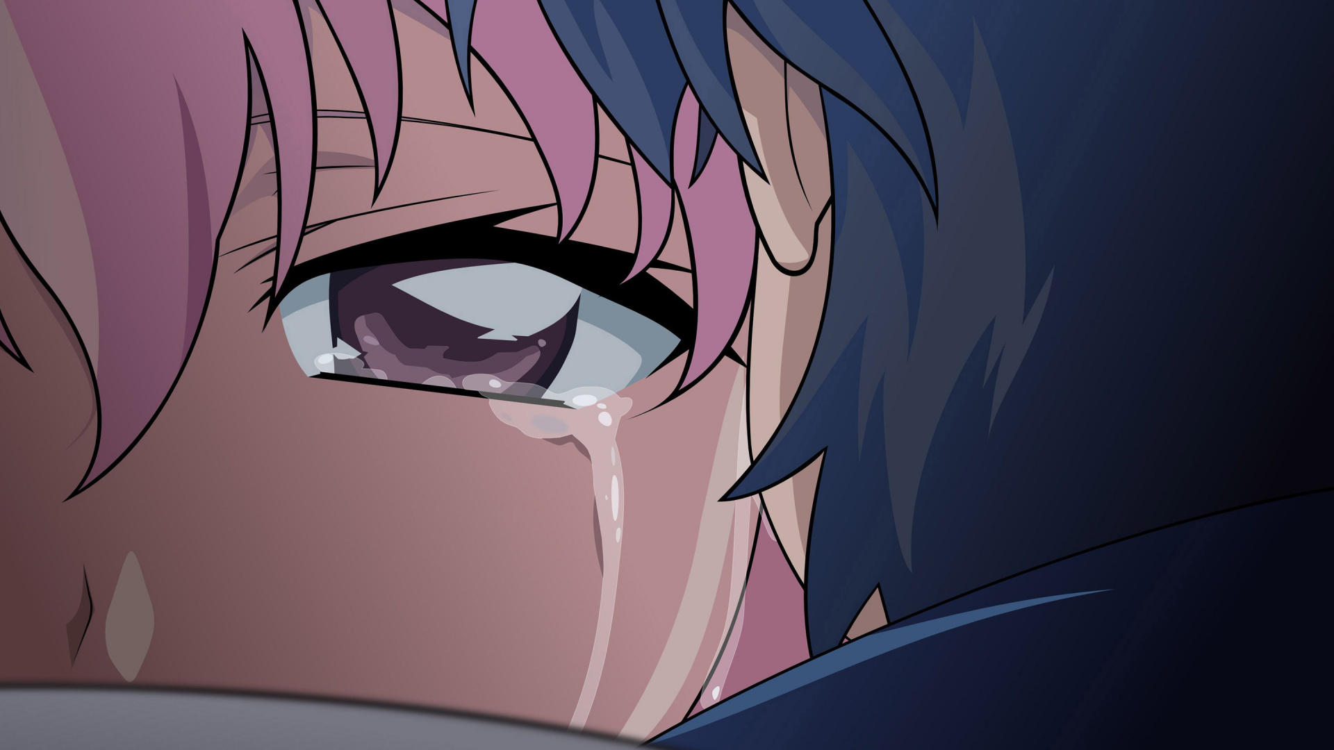 Personnage D'anime Masculin Aux Cheveux Bleus. Wallpaper in 1920x1080 Resolution