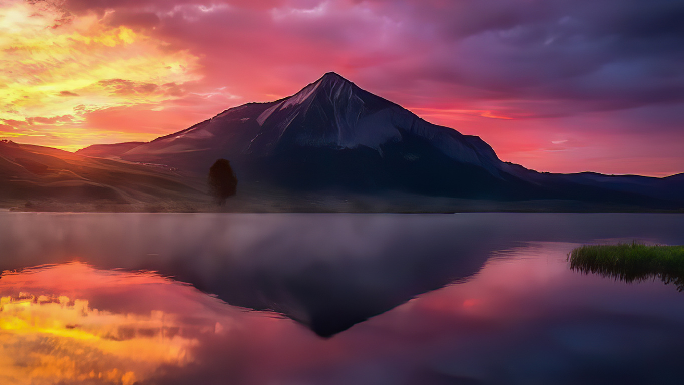 Más Hermoso Amanecer Colorado. Wallpaper in 1366x768 Resolution