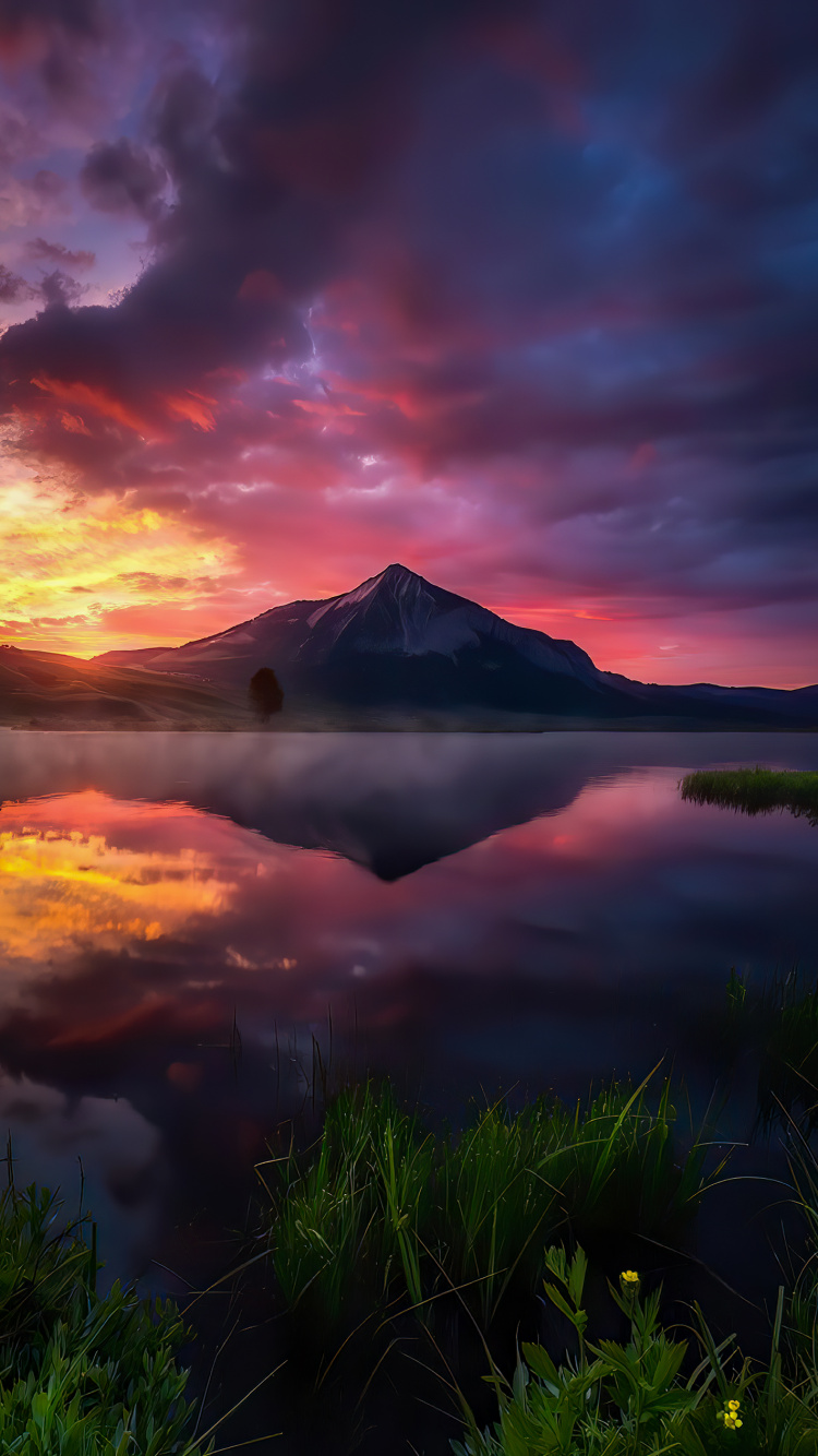 Most Beautiful Sunrise Colorado. Wallpaper in 750x1334 Resolution