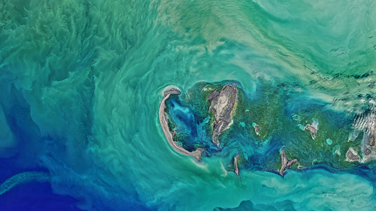Blue and Green Water Wave. Wallpaper in 1280x720 Resolution