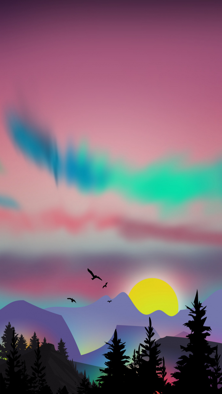 气氛, 生态区, 光, 性质, 自然景观 壁纸 750x1334 允许