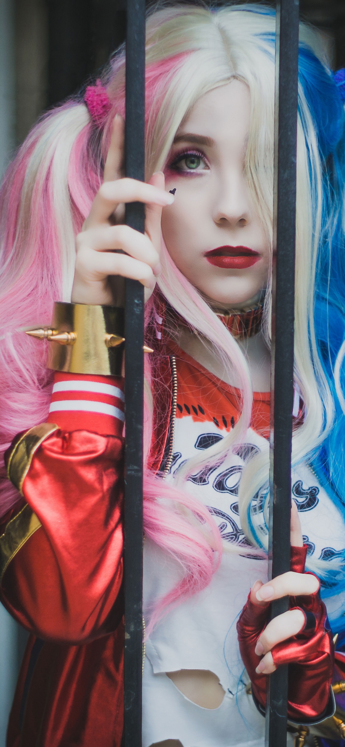 Cosplay, Harley Quinn, La Hiedra Venenosa, Morado, Moda de la Calle. Wallpaper in 1125x2436 Resolution