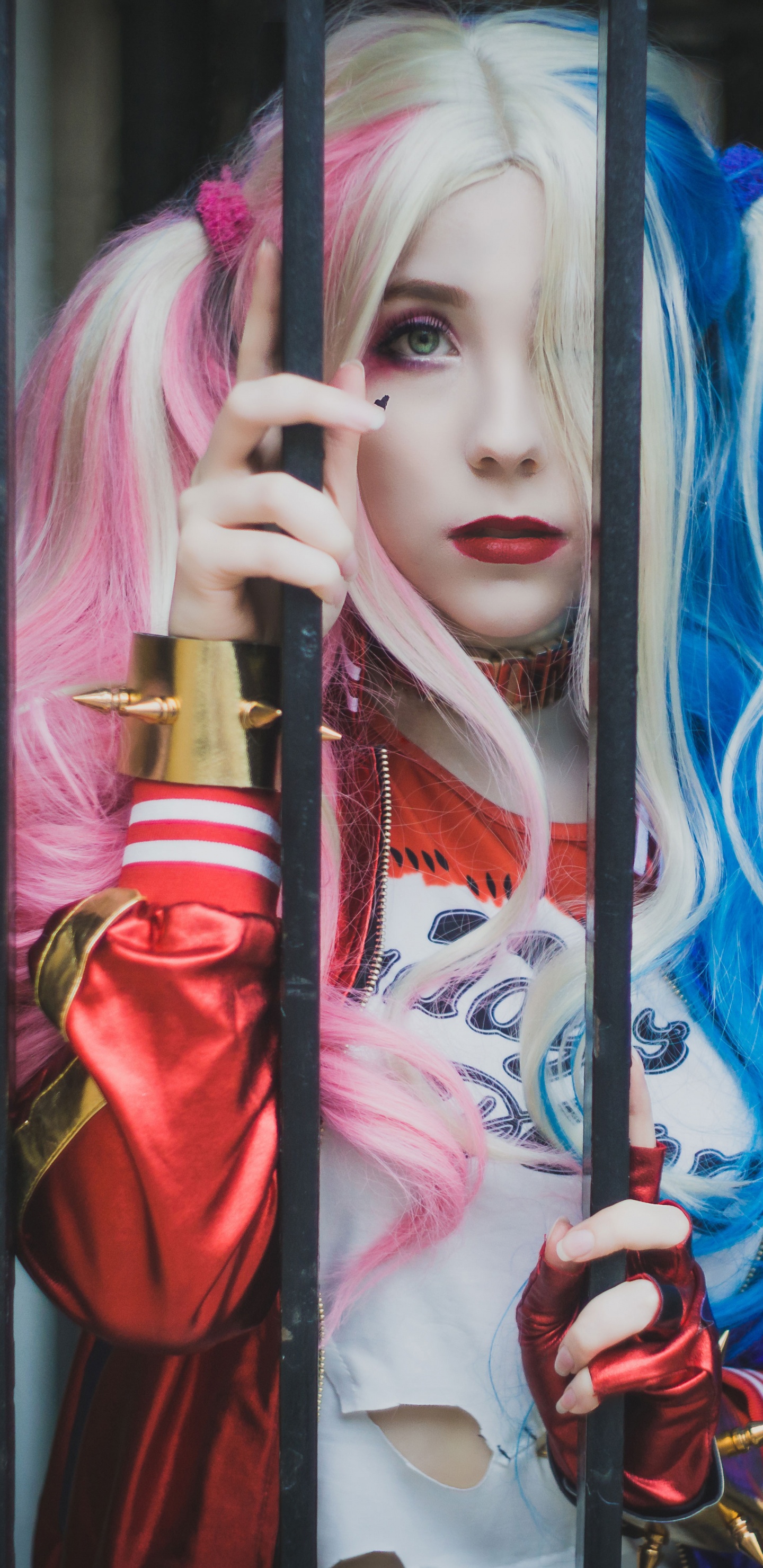 Cosplay, Harley Quinn, La Hiedra Venenosa, Morado, Moda de la Calle. Wallpaper in 1440x2960 Resolution