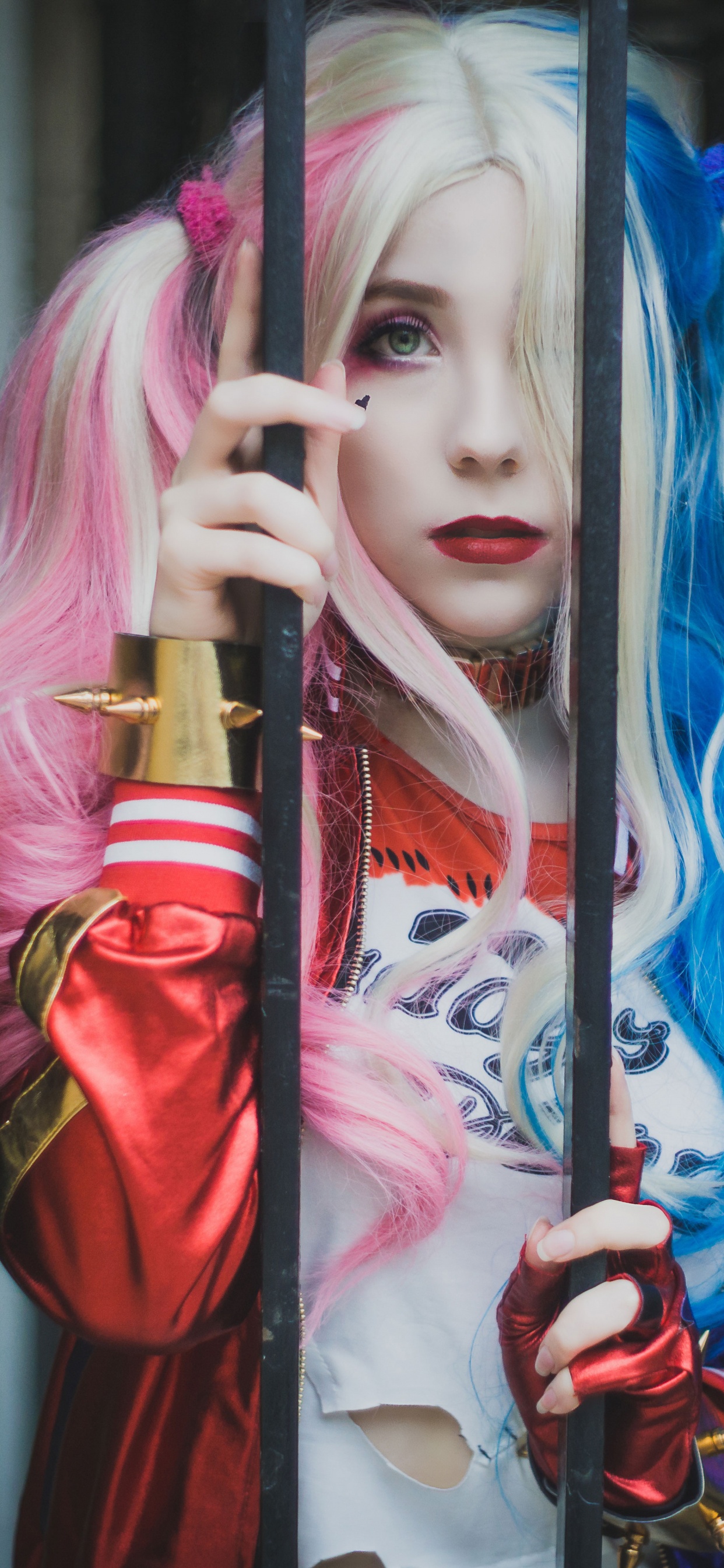 Harley Quin, Cosplay, Harley Quinn, Poison Ivy, Toy. Wallpaper in 1242x2688 Resolution