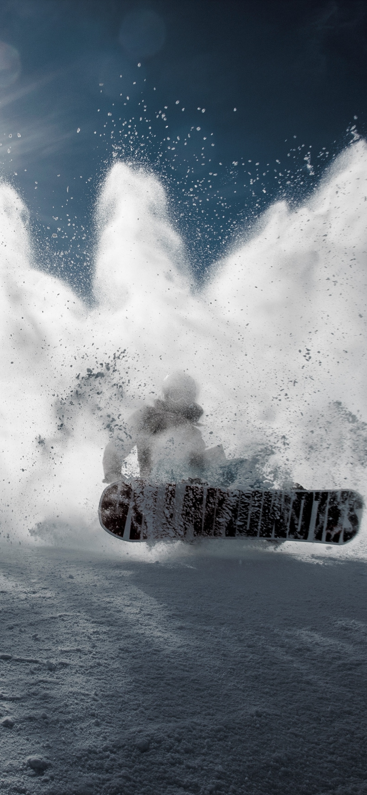 Snowboarden, Schnee, Winter, Cloud, Gletscher. Wallpaper in 1242x2688 Resolution