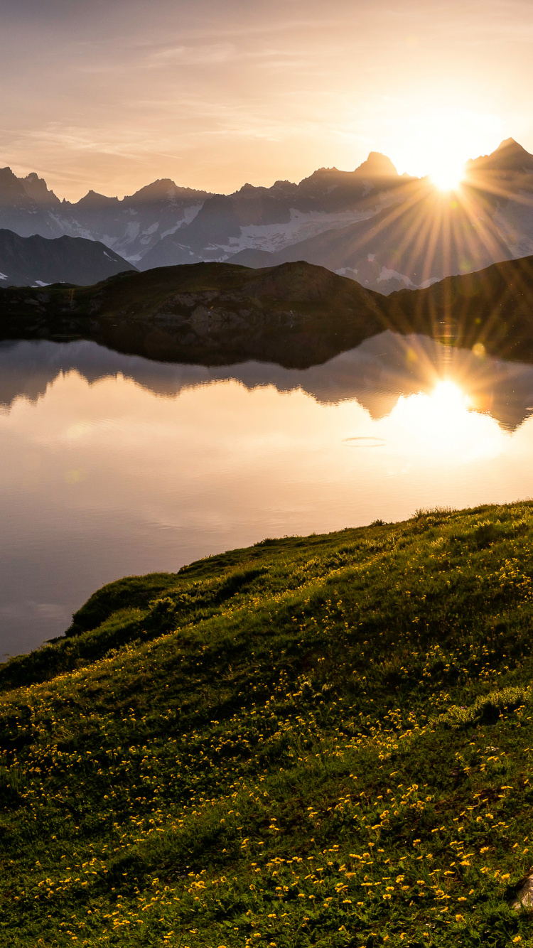 Fensterseen, Pice Gletscher, Cloud, Wasser, Wasserressourcen. Wallpaper in 750x1334 Resolution