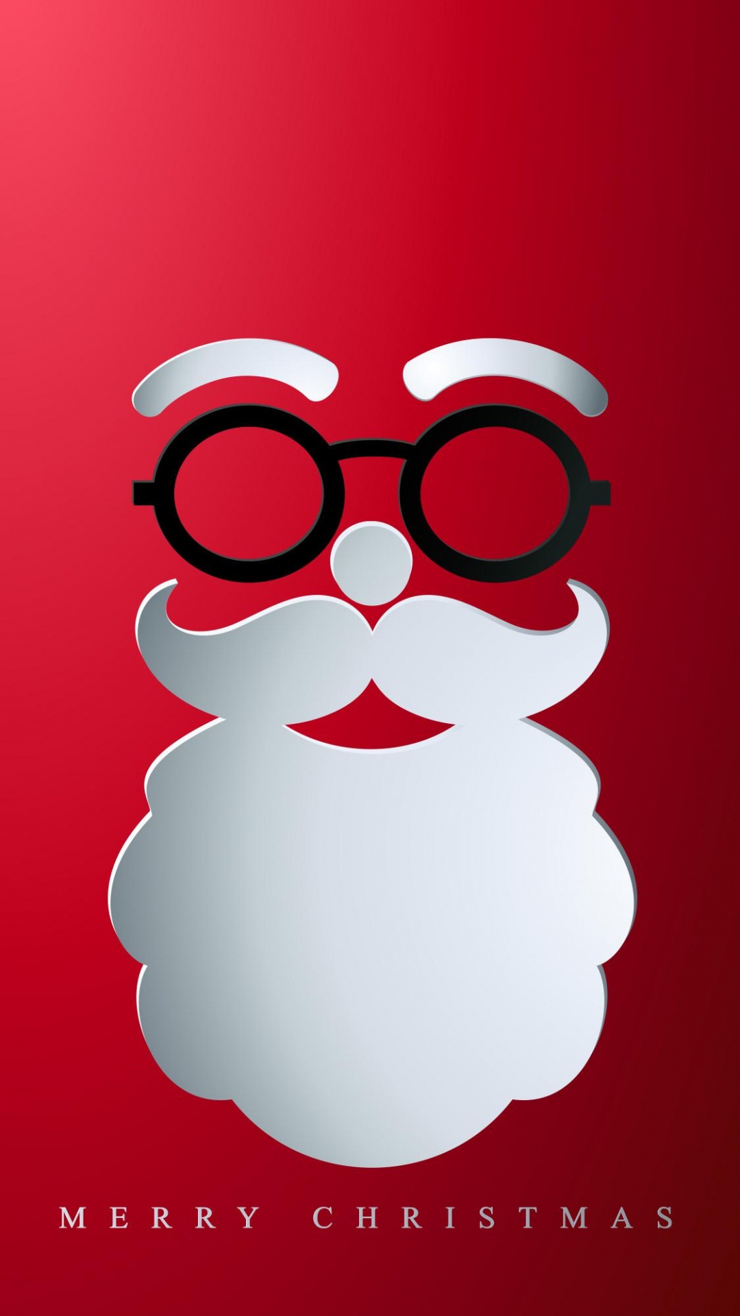 Neujahr, Santa Face Papier Geschnitten, Weihnachten, Weihnachtsmann, Rentier. Wallpaper in 1080x1920 Resolution